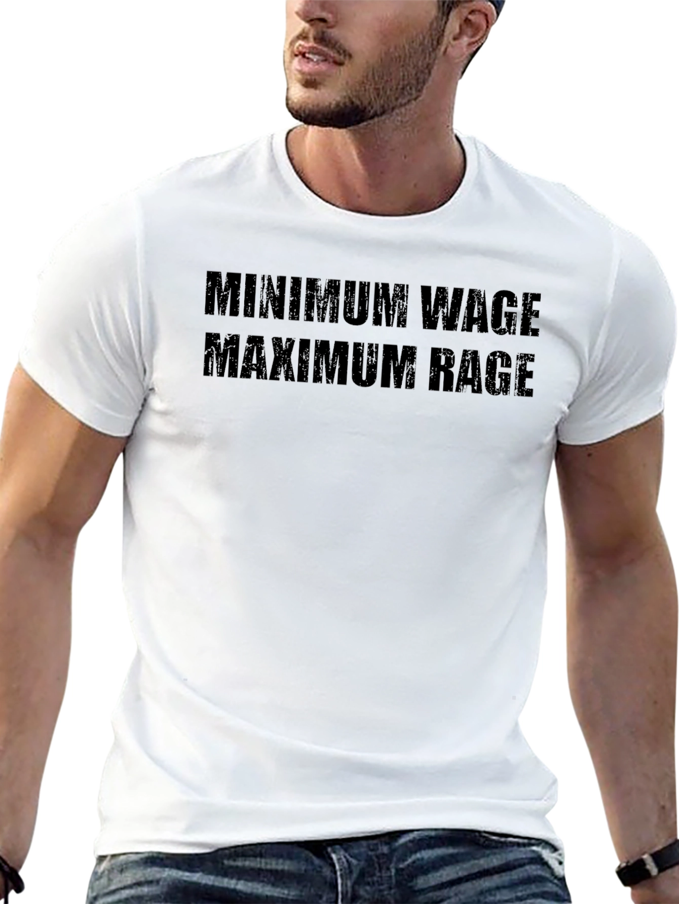 Minimum Wage Maximum Rage Graphic Tee