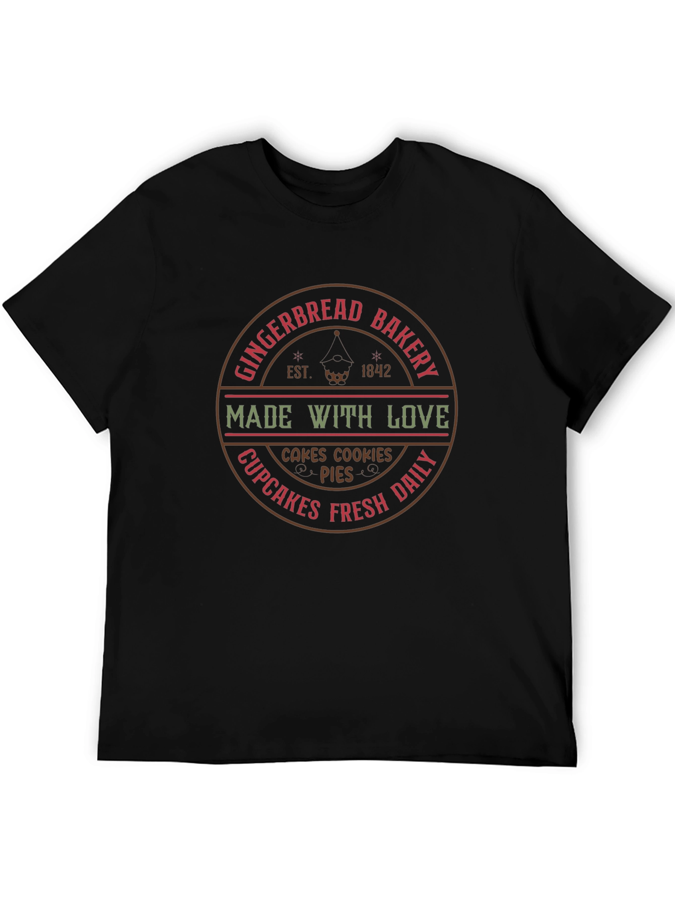 Gingerbread Bakery T-Shirt - Made With Love