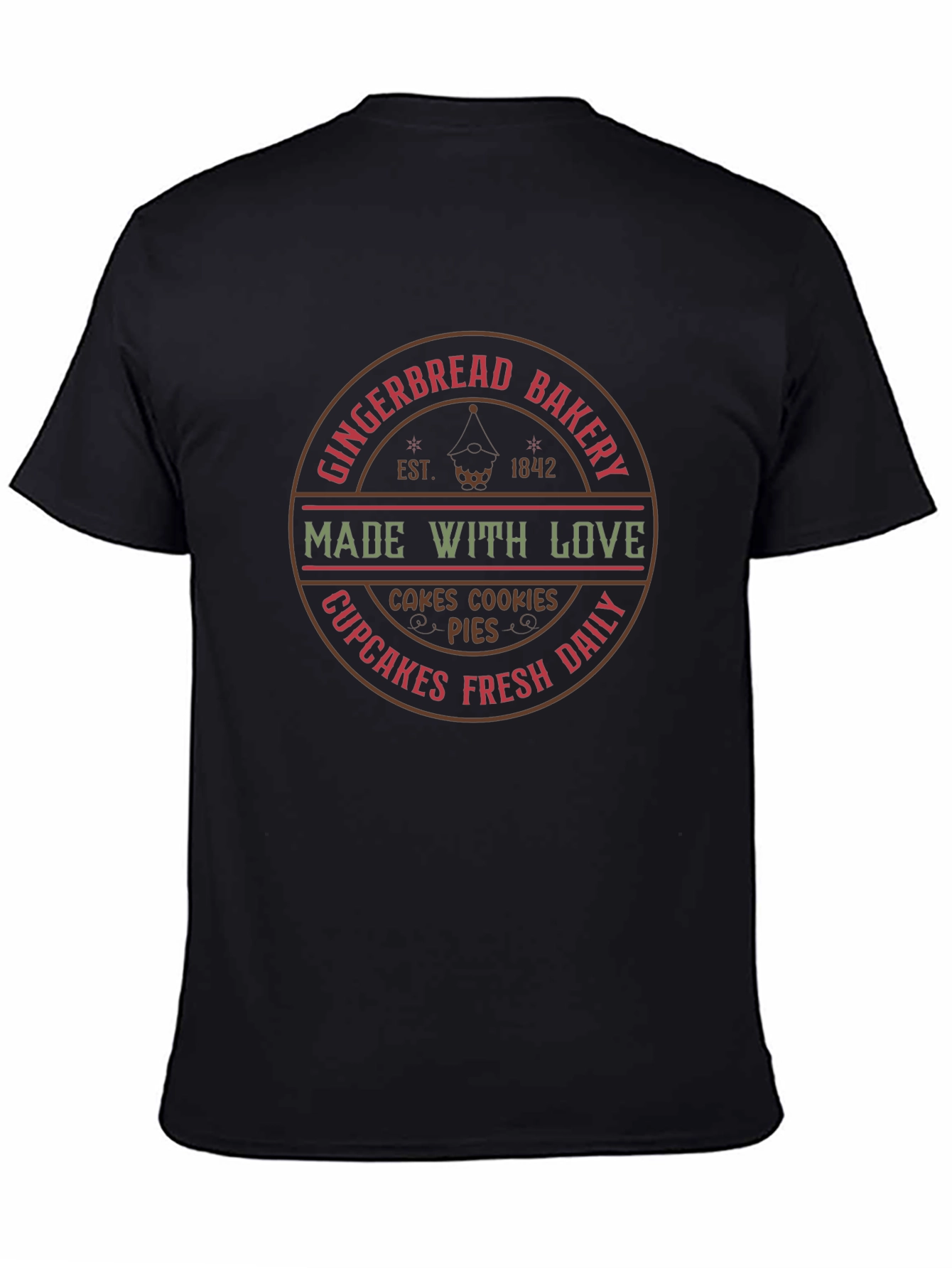 Gingerbread Bakery T-Shirt - Made With Love
