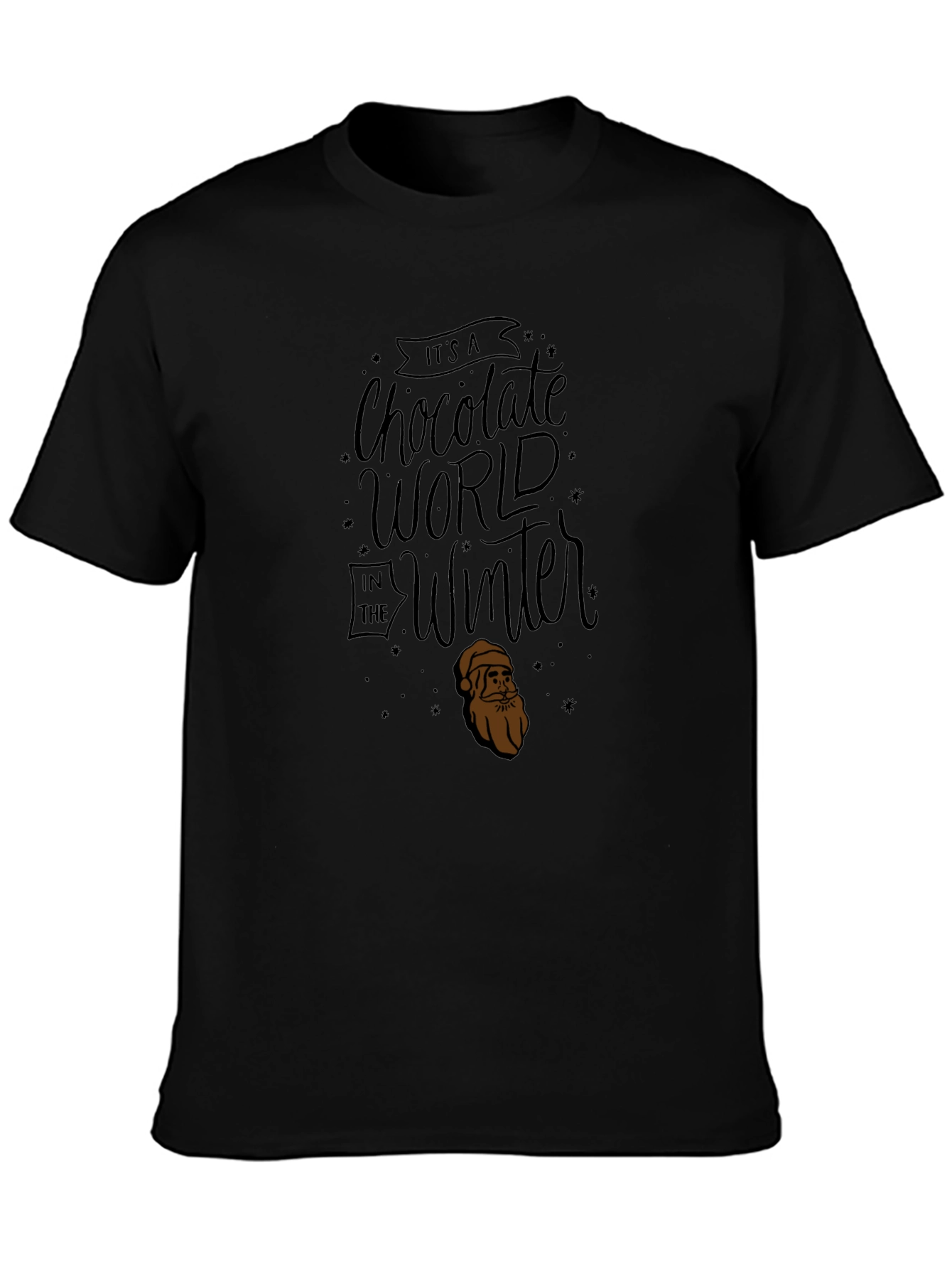 Chocolate World Winter Graphic Tee - Black