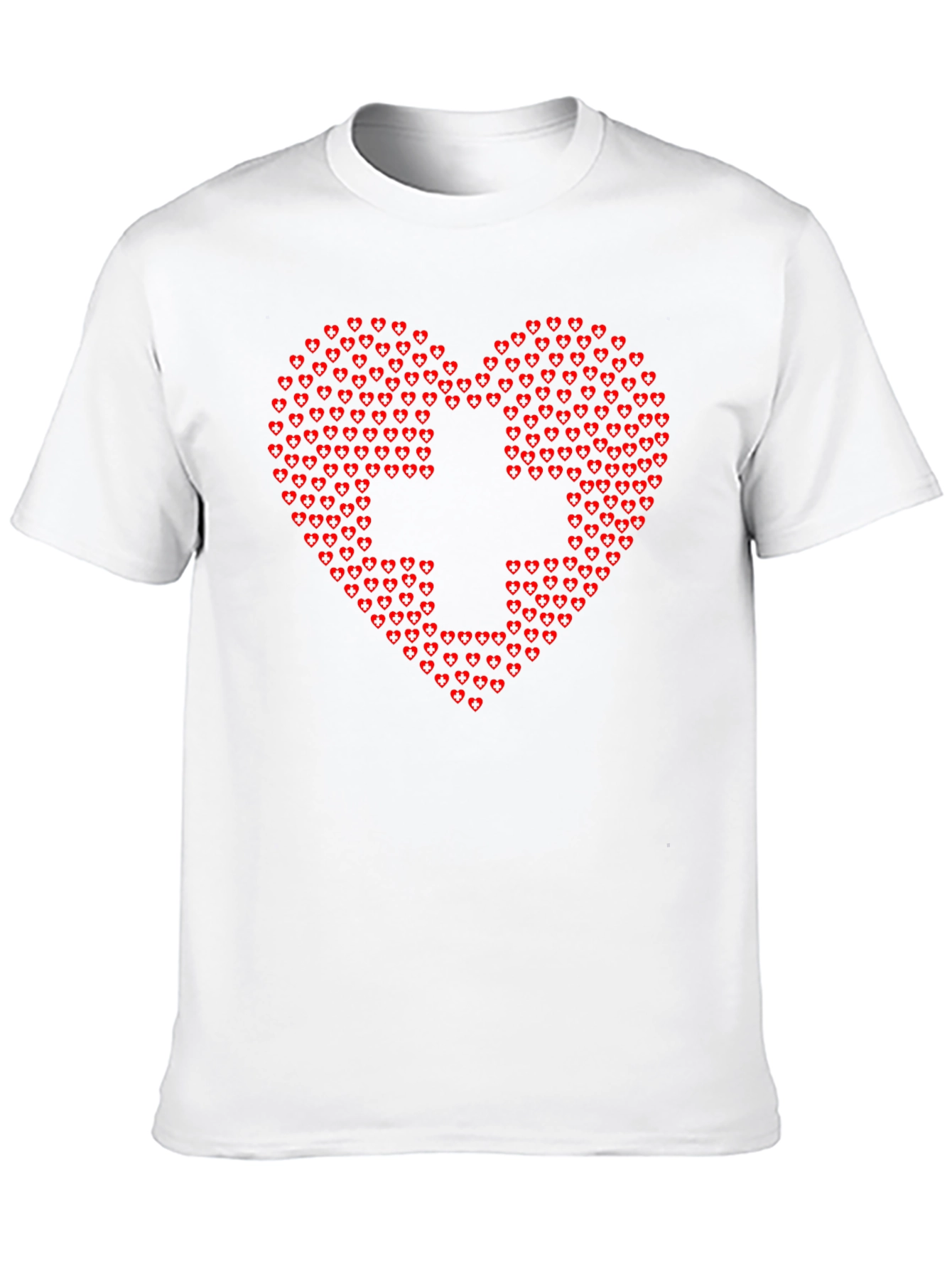 Heart & Cross T-Shirt - Express Your Caring Side