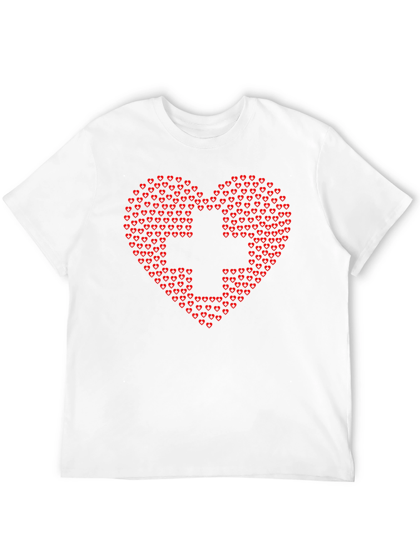 Heart & Cross T-Shirt - Express Your Caring Side