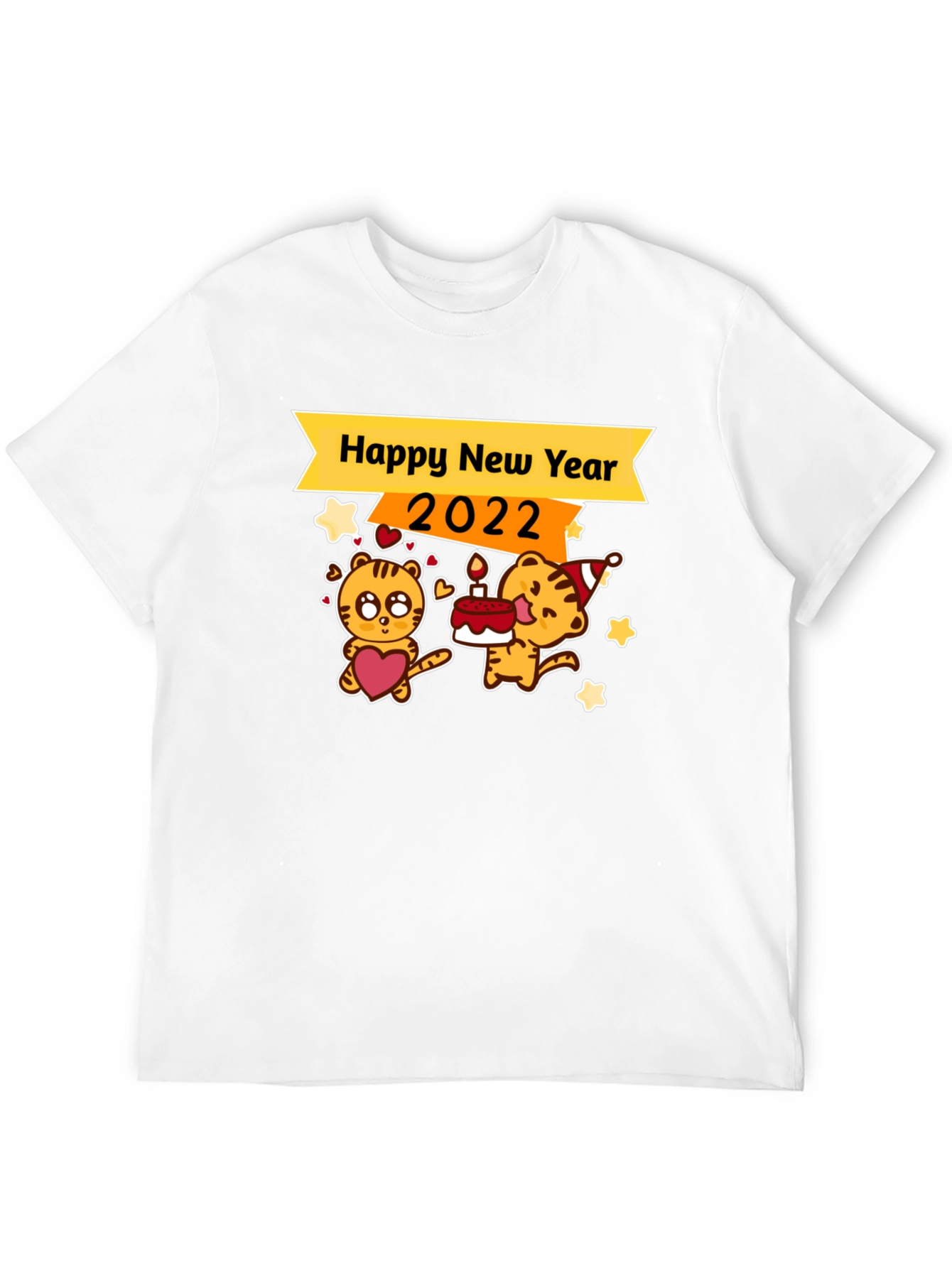 Happy New Year 2022 Tiger Graphic Tee