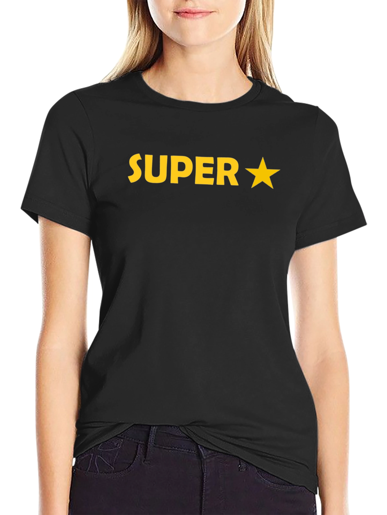 Super Star Black T-Shirt