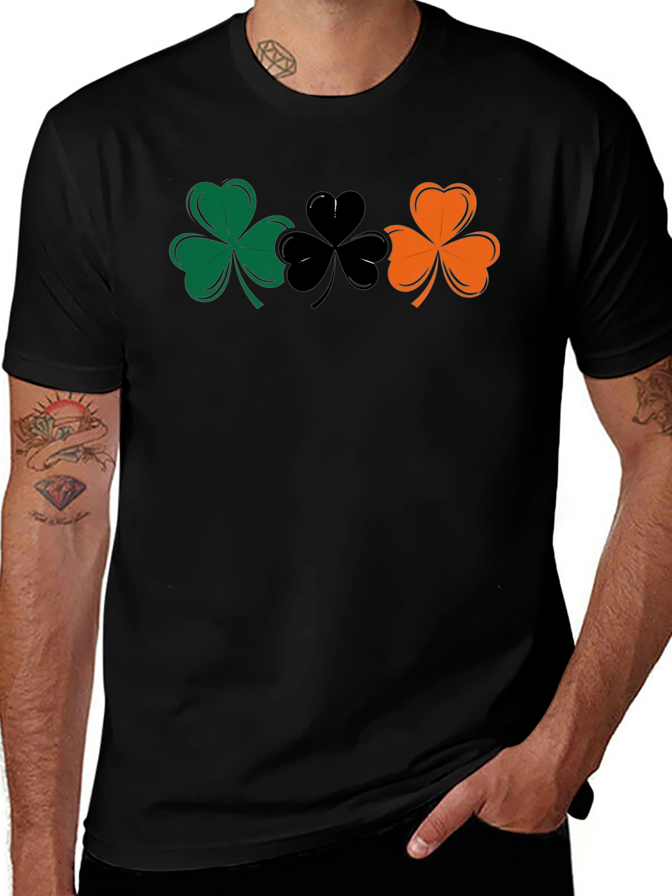 Irish Flag Shamrock T-Shirt - Luck of the Irish