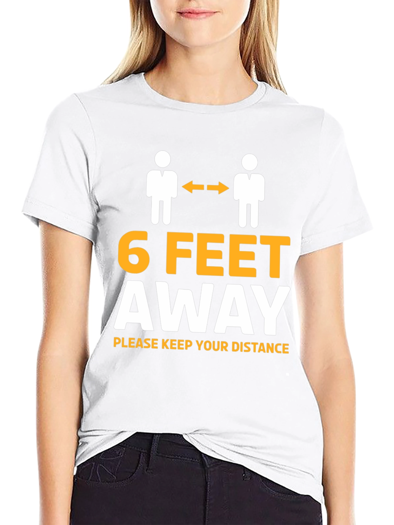 Social Distance Graphic Tee - 6 Feet Away Shirt