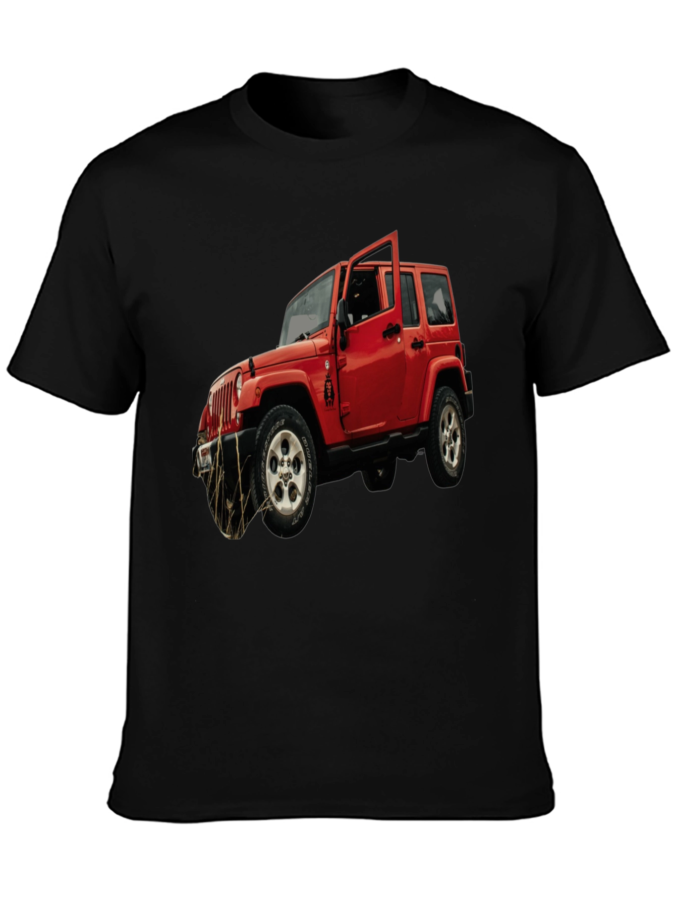 Red Jeep Wrangler Graphic T-Shirt - Off-Road Adventure