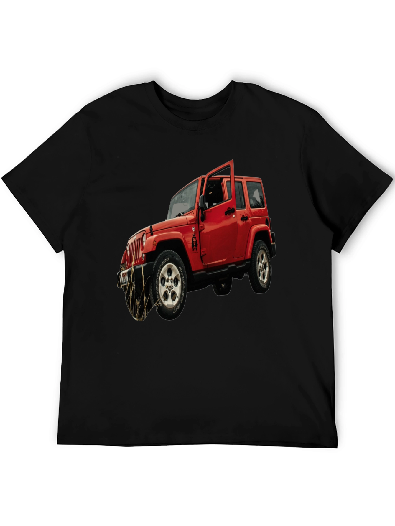 Red Jeep Wrangler Graphic T-Shirt - Off-Road Adventure
