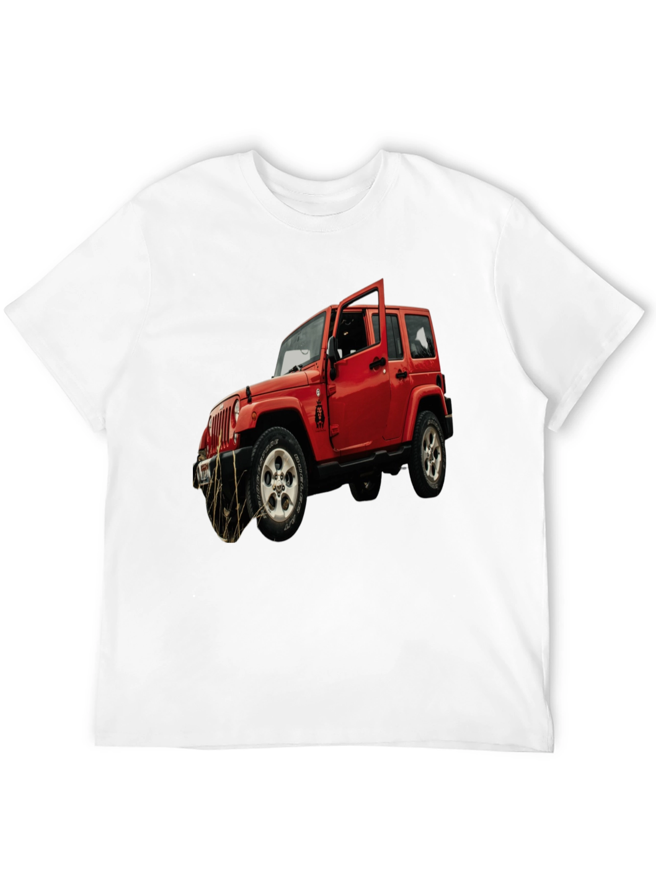 Red Jeep Wrangler Graphic T-Shirt - Off-Road Adventure