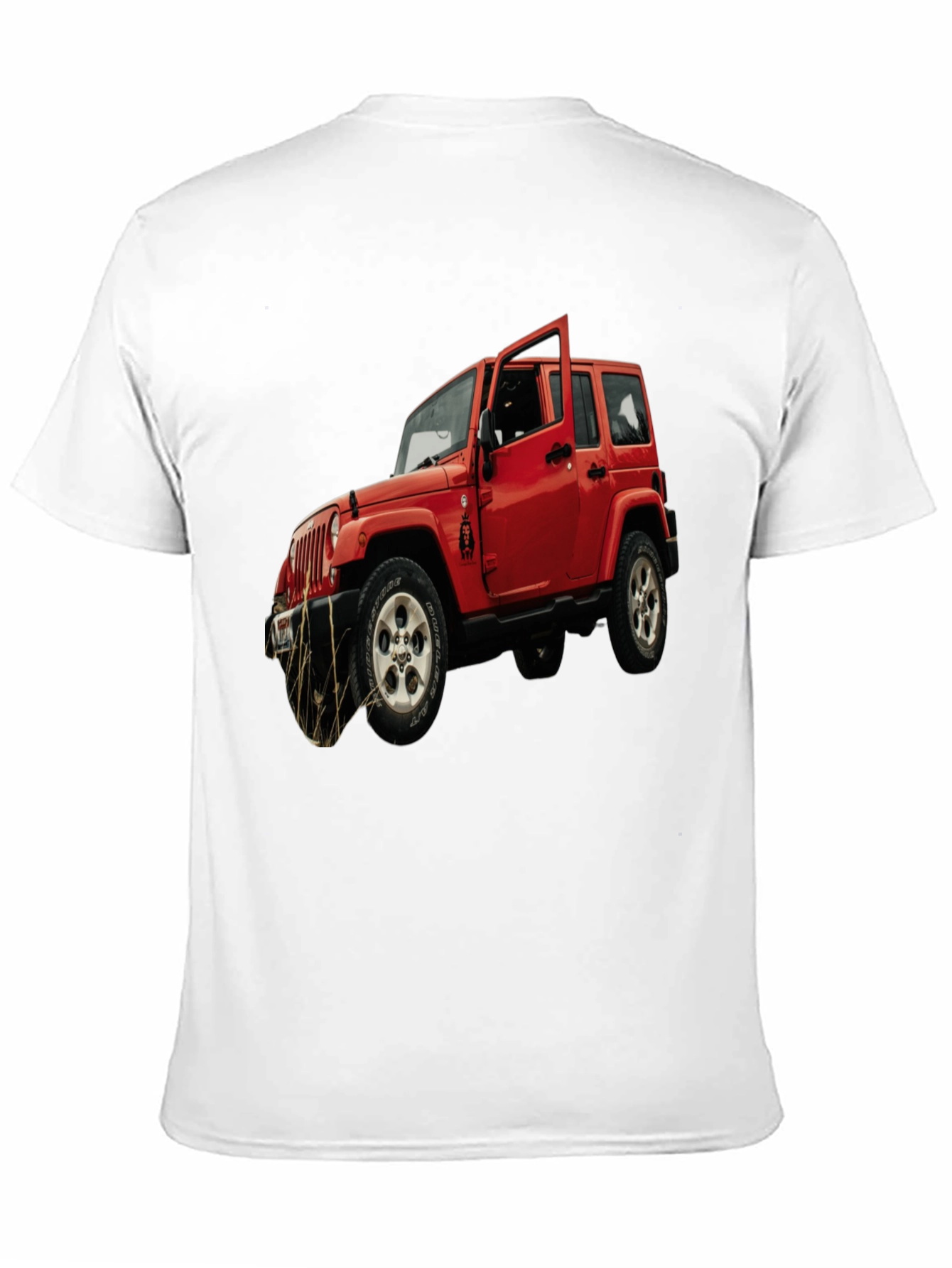 Red Jeep Wrangler Graphic T-Shirt - Off-Road Adventure