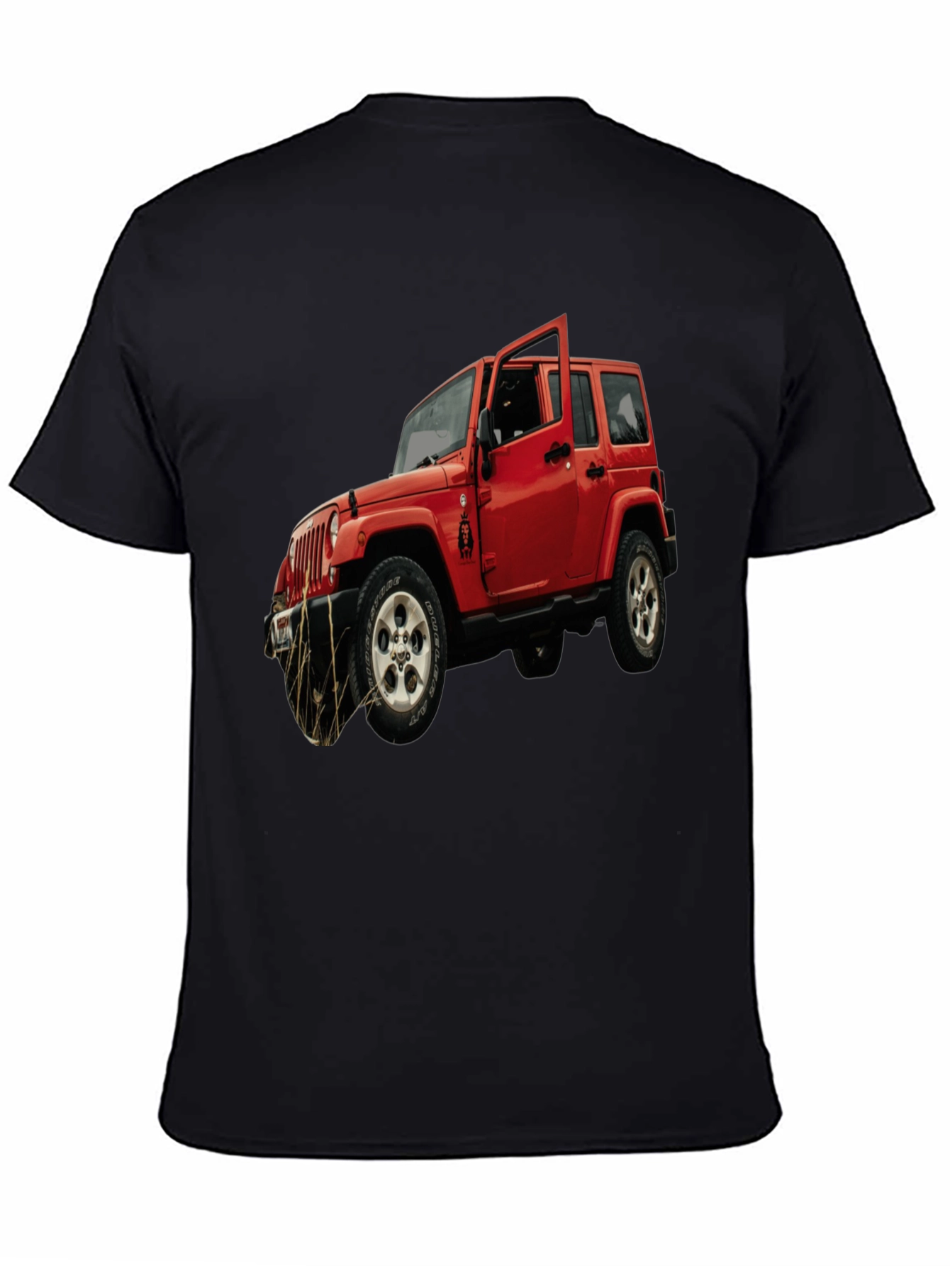 Red Jeep Wrangler Graphic T-Shirt - Off-Road Adventure