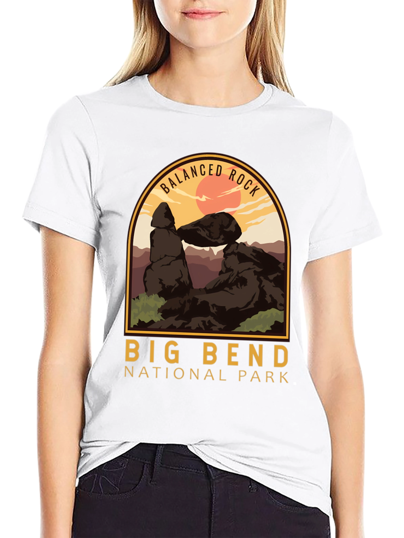 Big Bend National Park T-Shirt - Balanced Rock Design