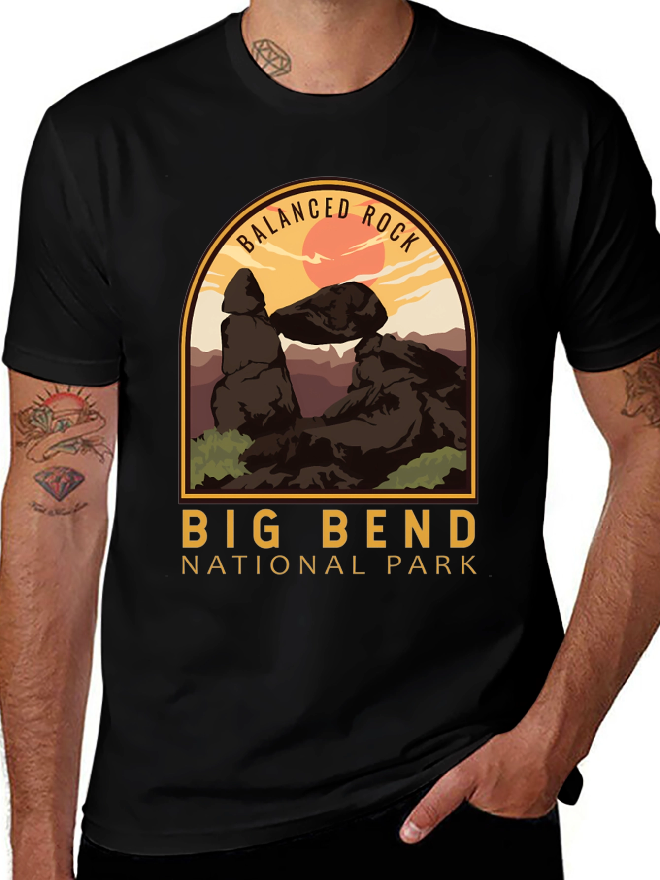 Big Bend National Park T-Shirt - Balanced Rock Design