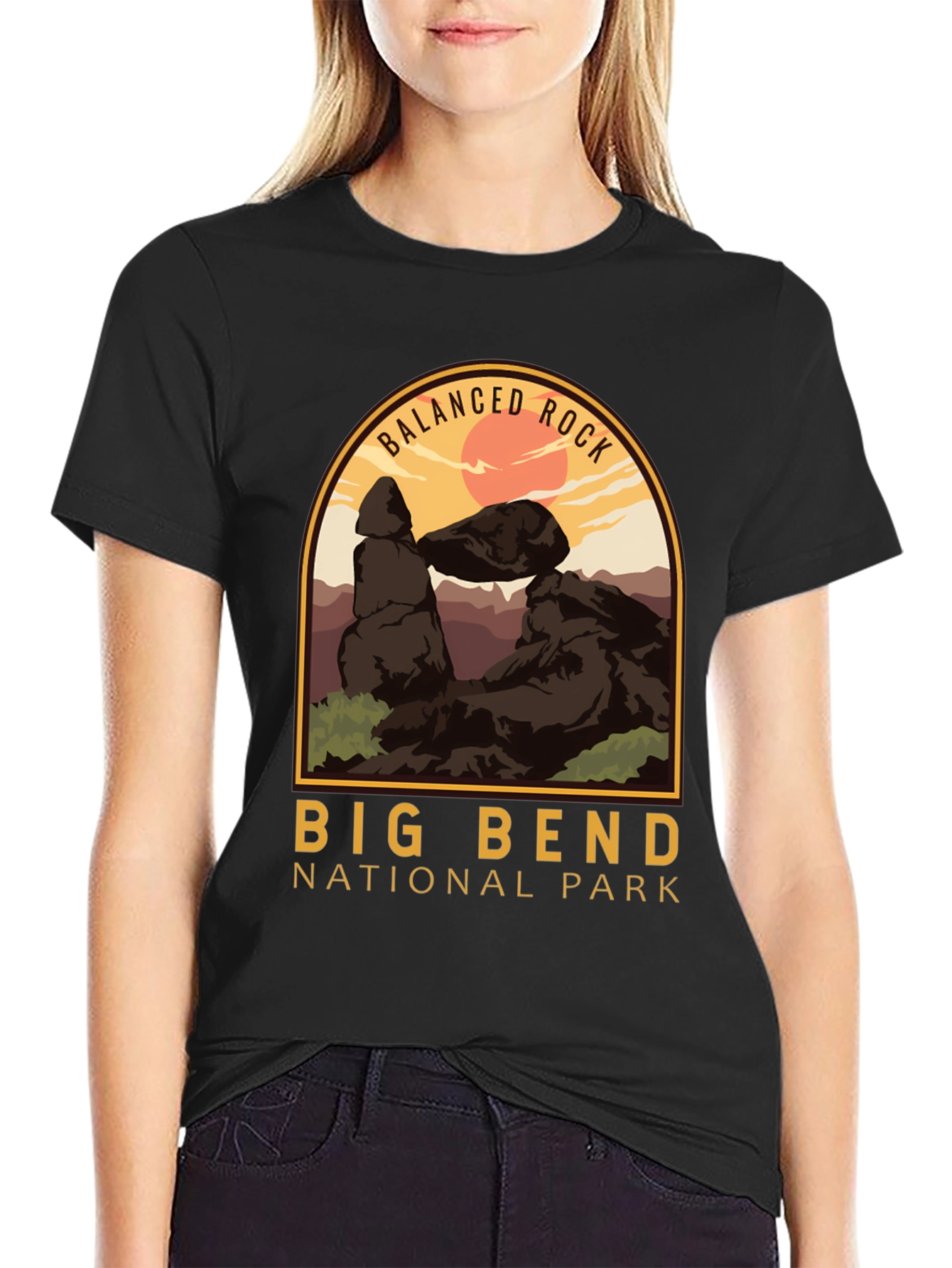 Big Bend National Park T-Shirt - Balanced Rock Design