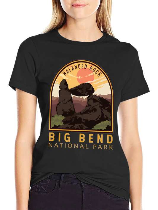 Big Bend National Park T-Shirt - Balanced Rock Design