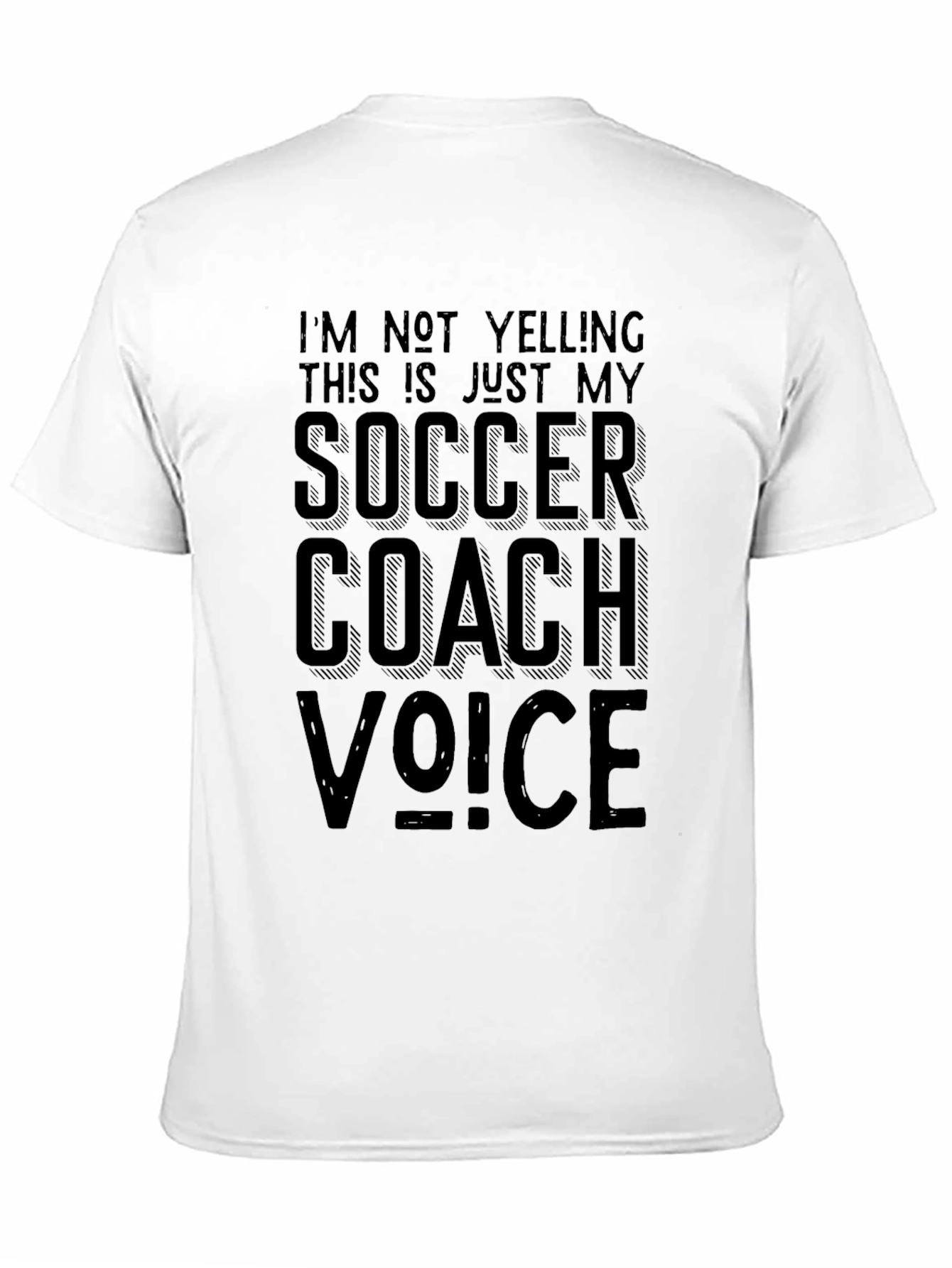 Soccer Coach Voice Graphic Tee - Black T-Shirt