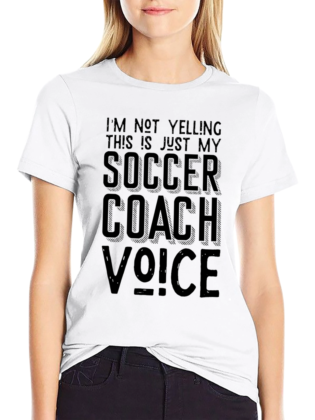Soccer Coach Voice Graphic Tee - Black T-Shirt
