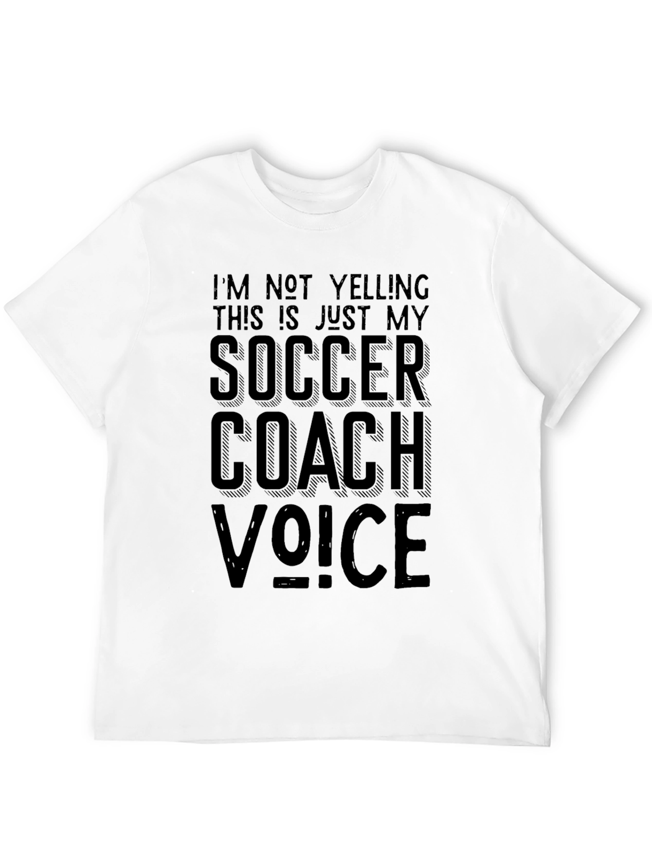 Soccer Coach Voice Graphic Tee - Black T-Shirt