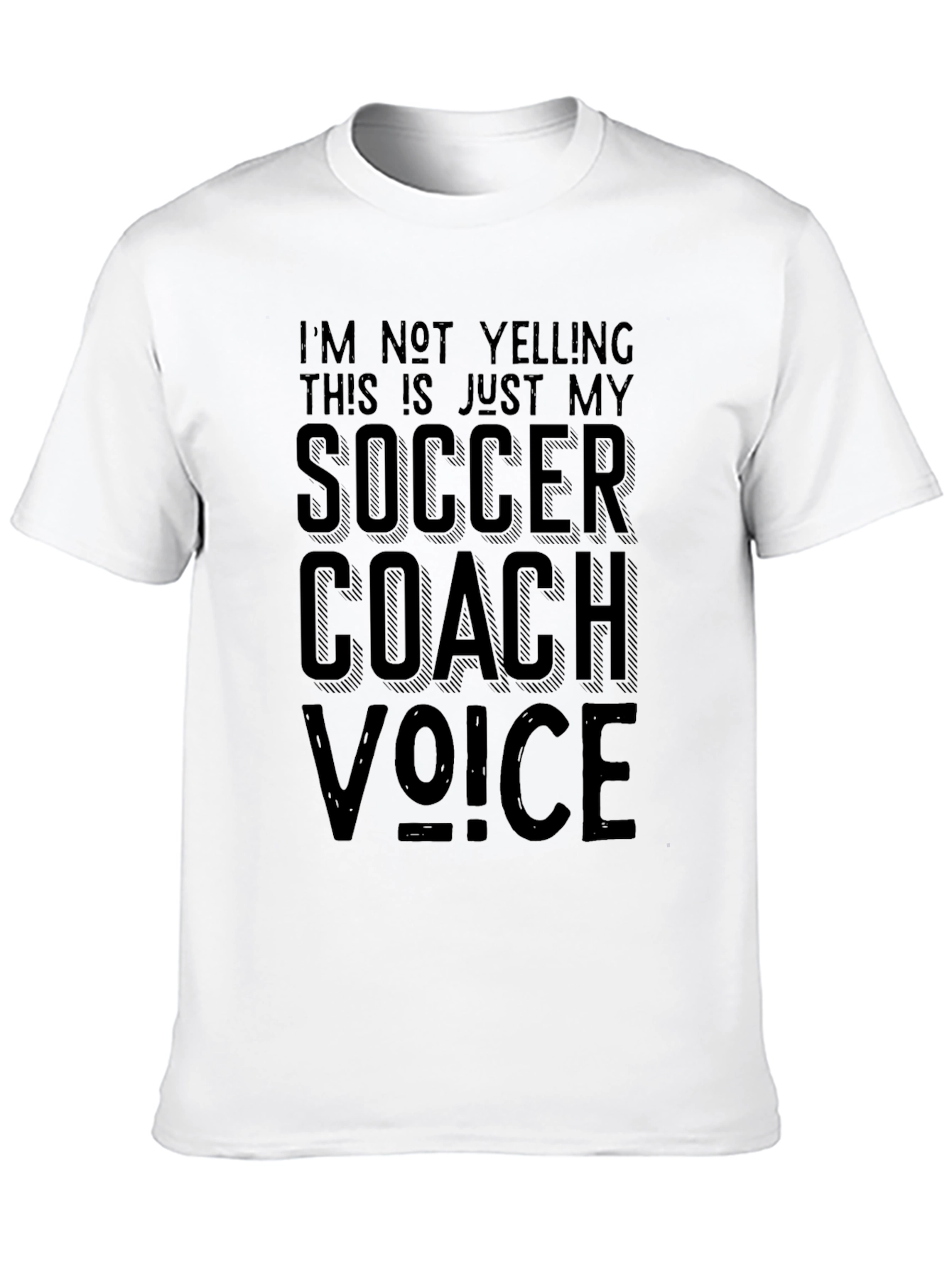 Soccer Coach Voice Graphic Tee - Black T-Shirt
