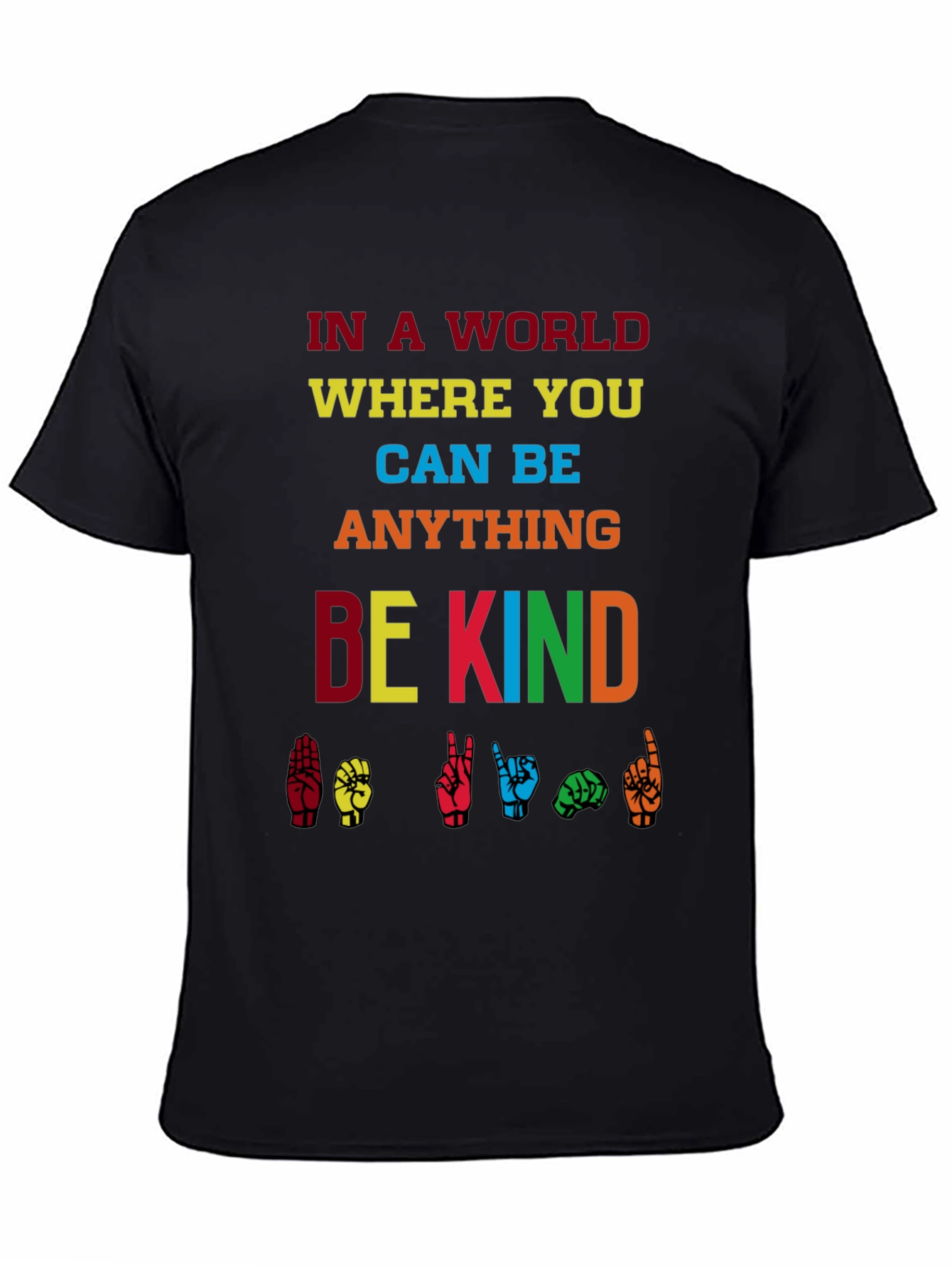 Be Kind T-Shirt - Sign Language Inclusion Tee
