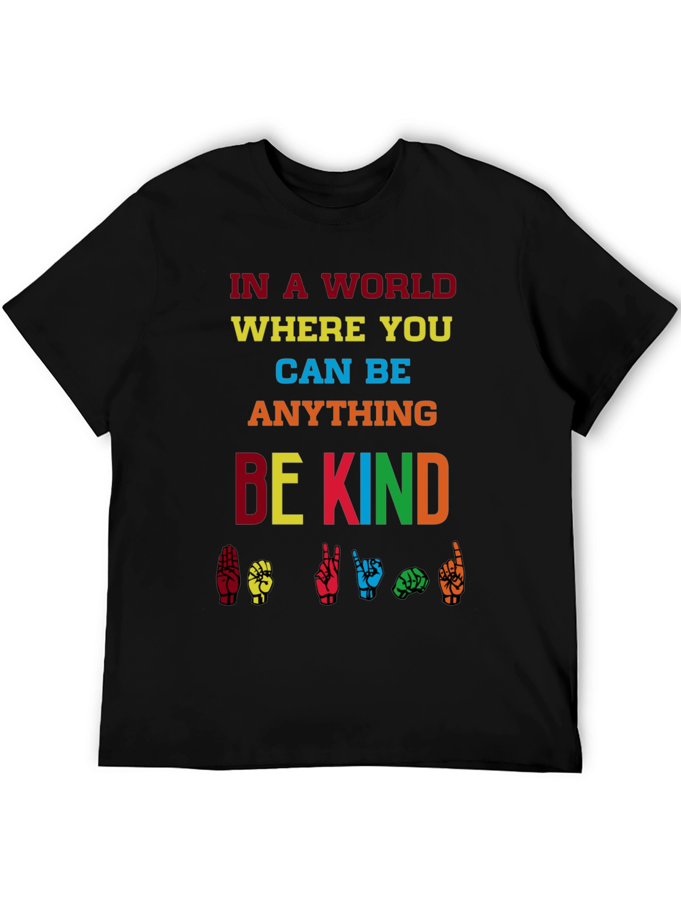 Be Kind T-Shirt - Sign Language Inclusion Tee