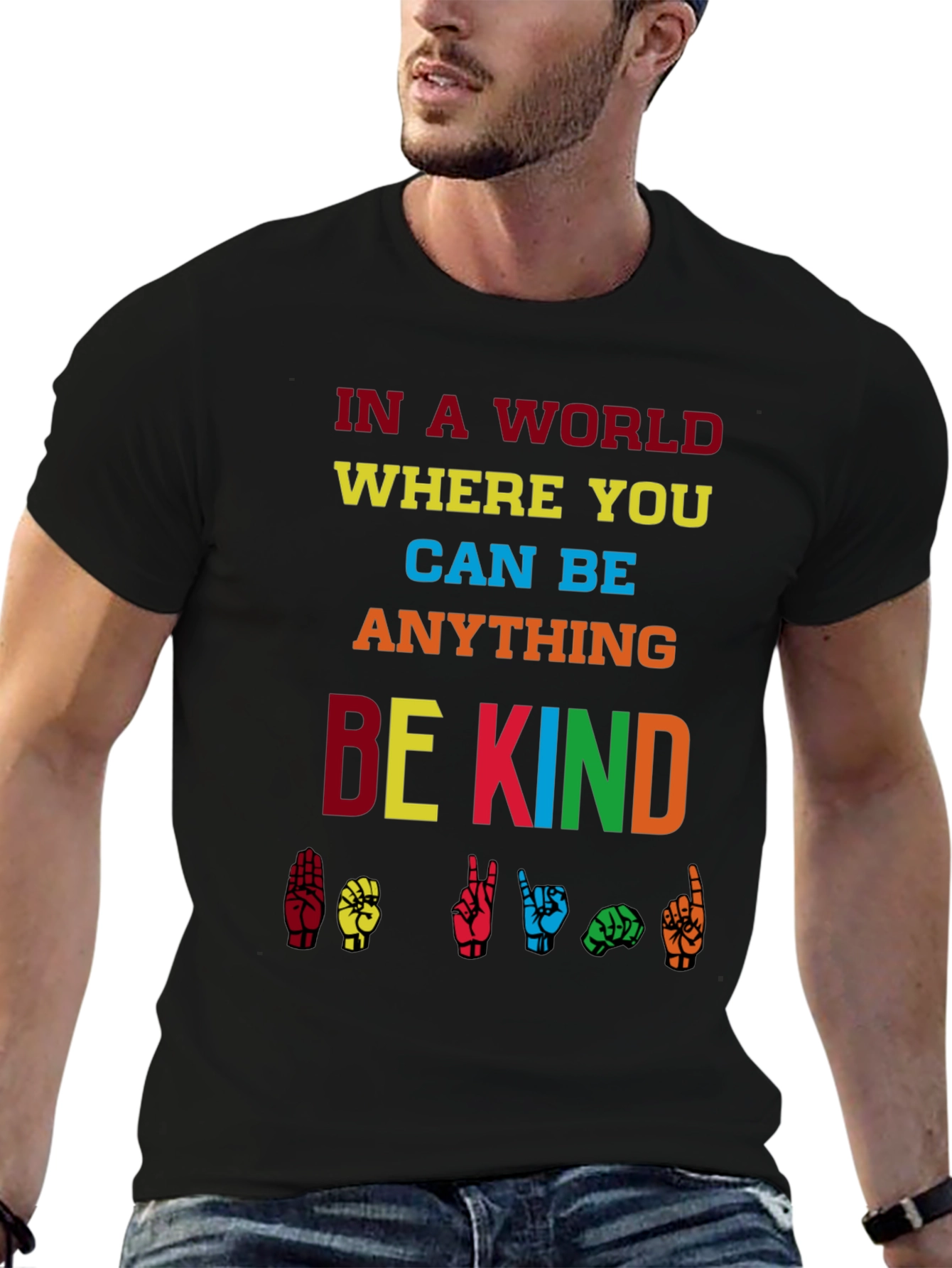Be Kind T-Shirt - Sign Language Inclusion Tee