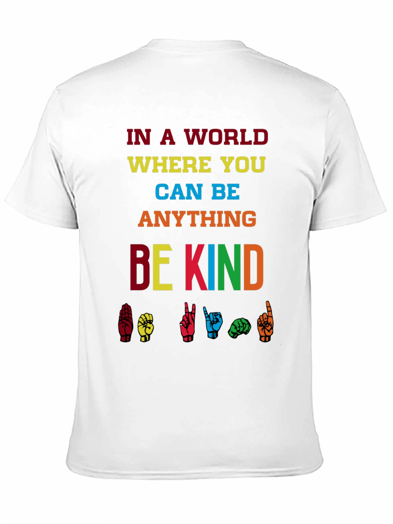 Be Kind T-Shirt - Sign Language Inclusion Tee