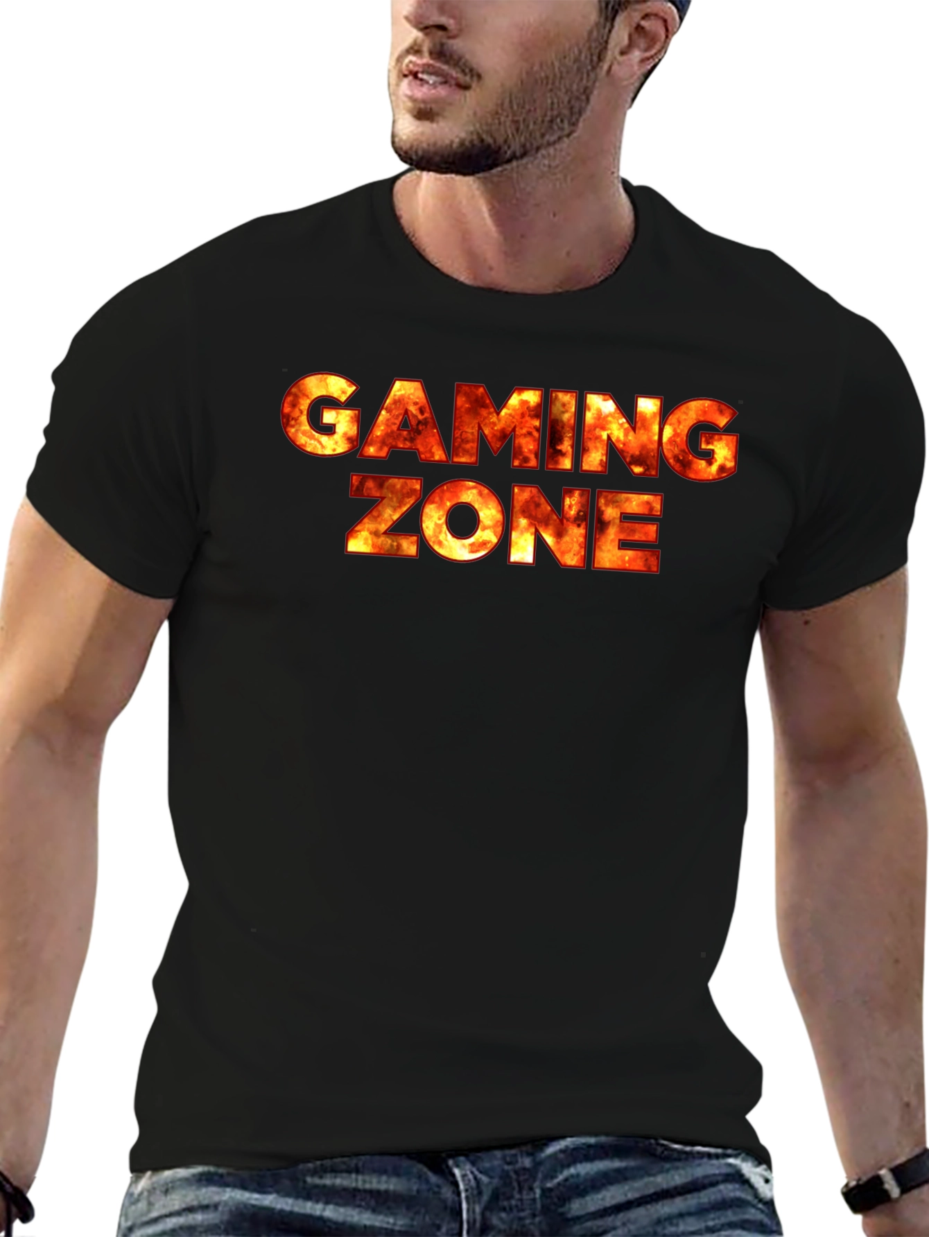Gaming Zone Graphic Tee - Black