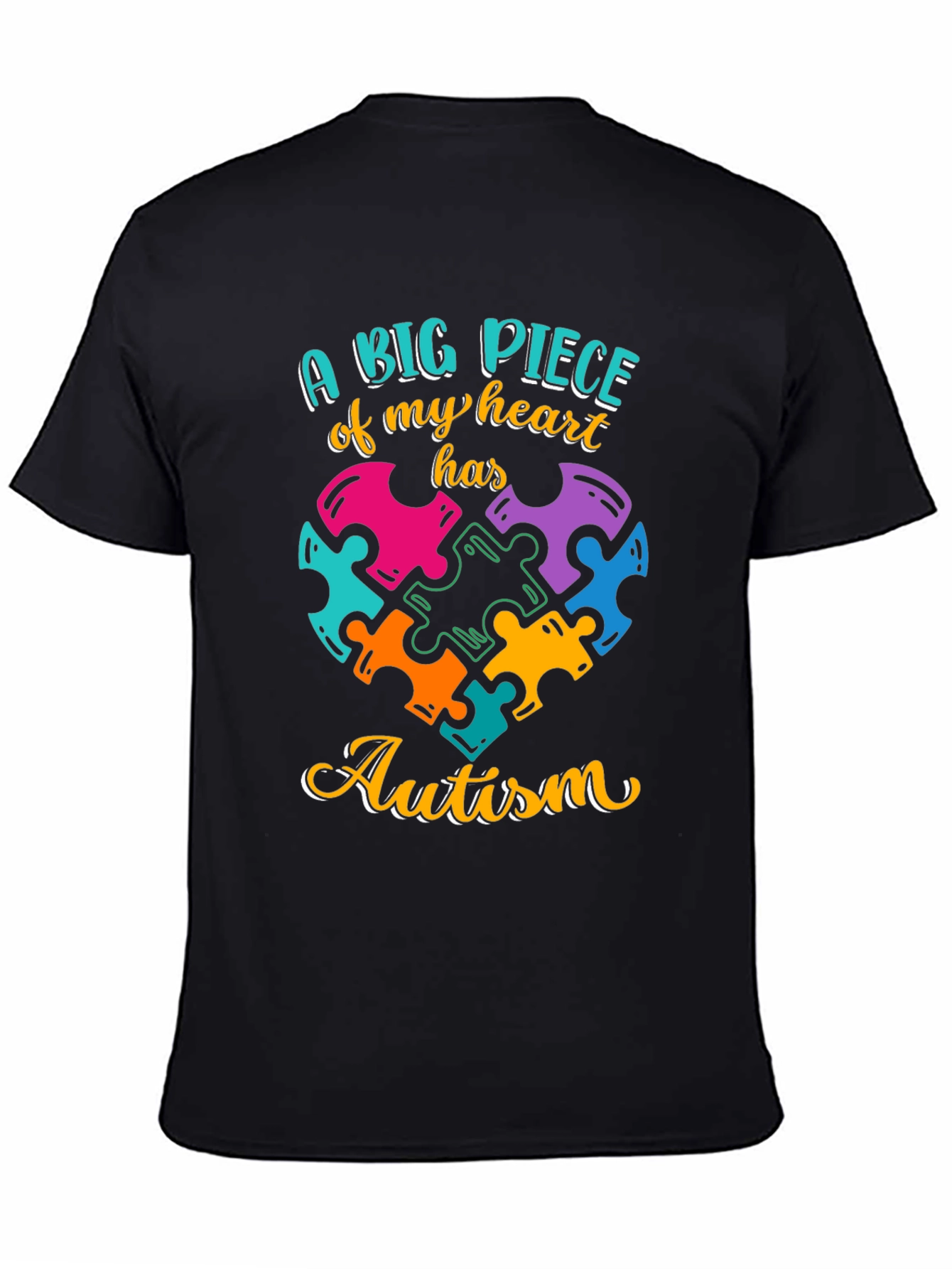 Autism Awareness Heart Puzzle T-Shirt