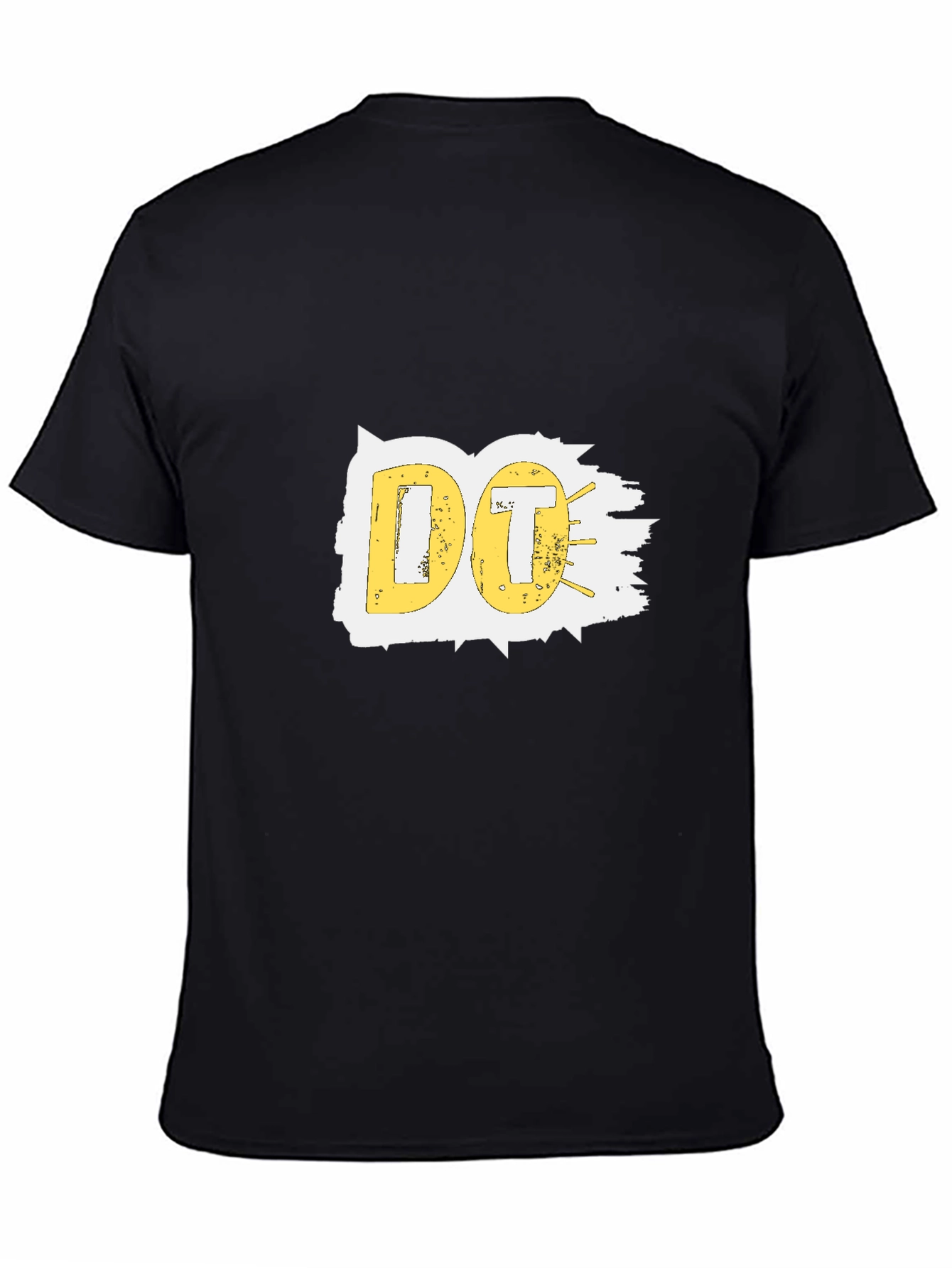Black Graphic Tee - Yellow DO Design