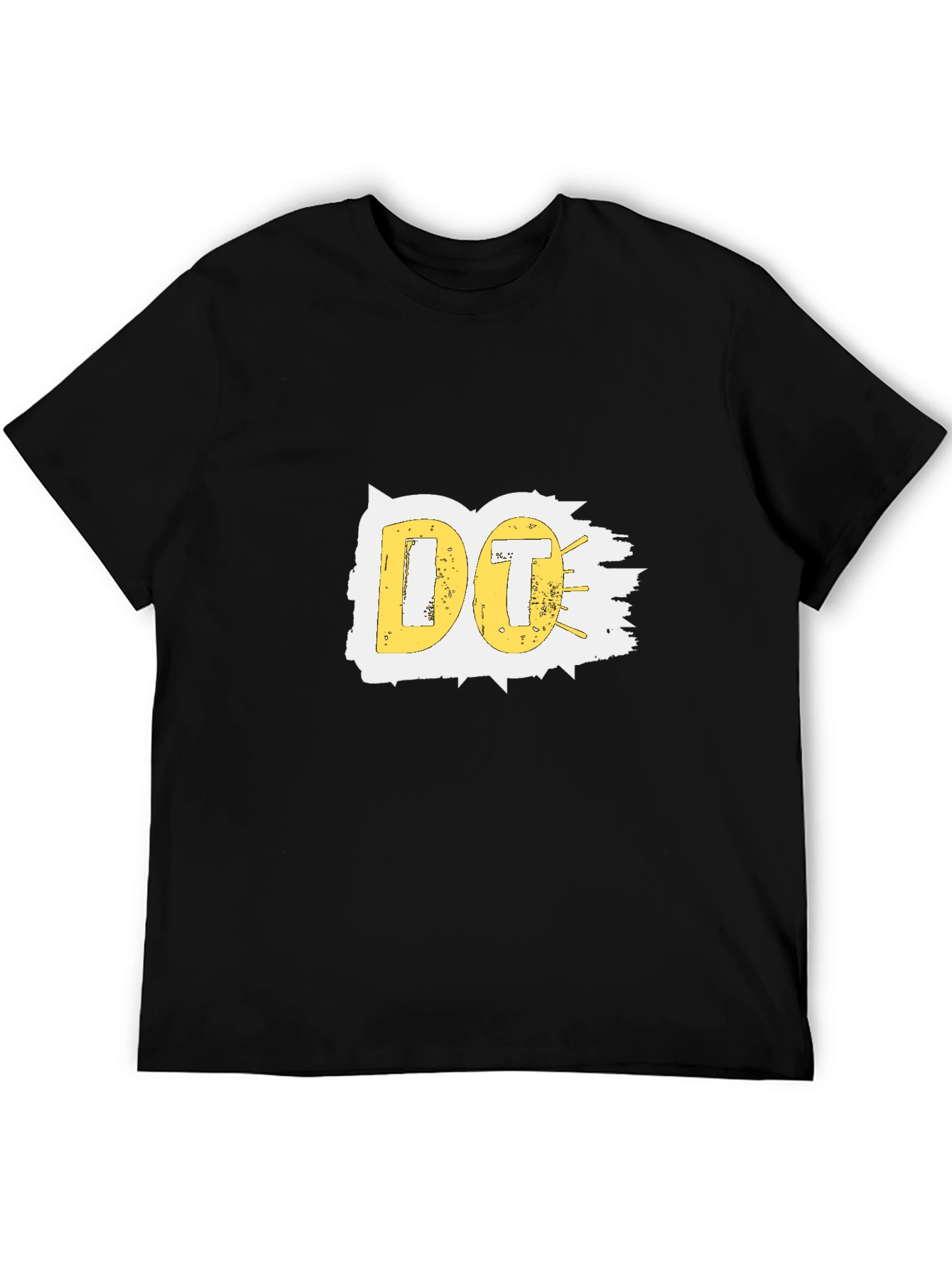 Black Graphic Tee - Yellow DO Design