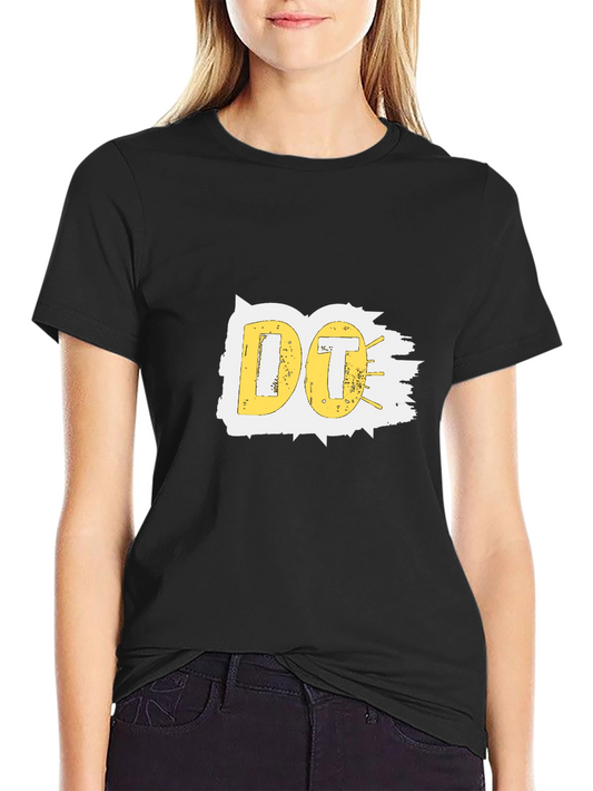 Black Graphic Tee - Yellow DO Design