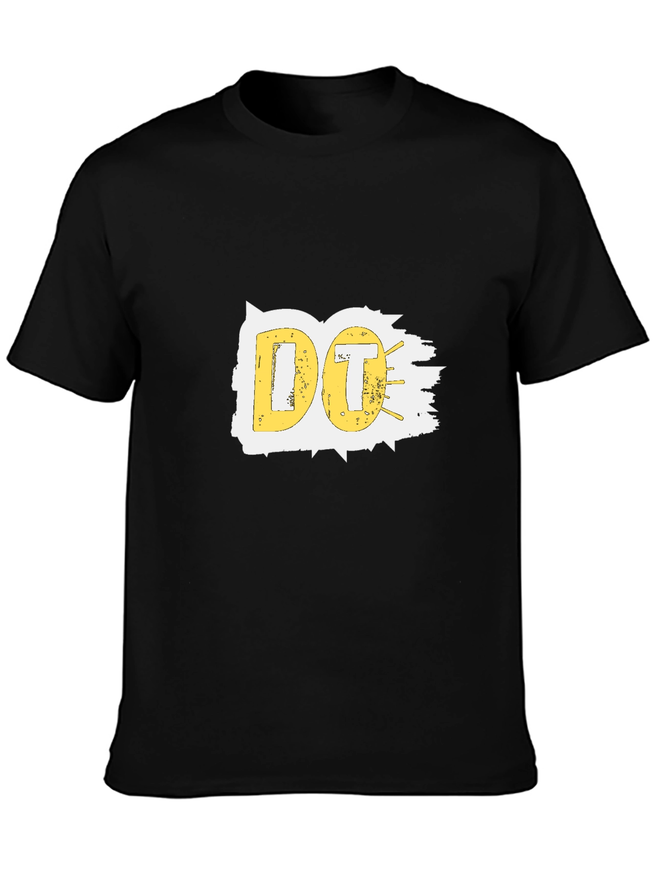 Black Graphic Tee - Yellow DO Design