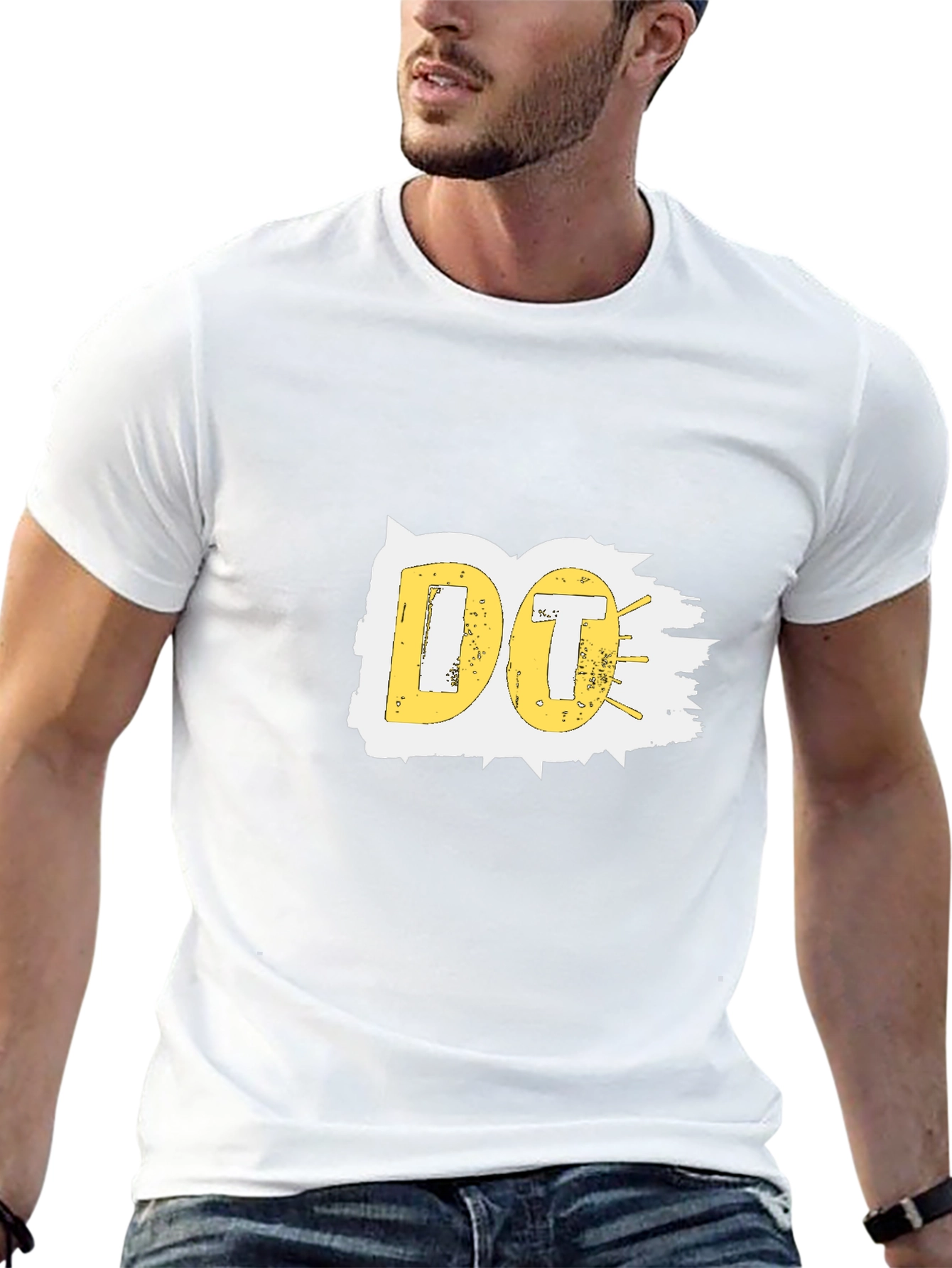 Black Graphic Tee - Yellow DO Design