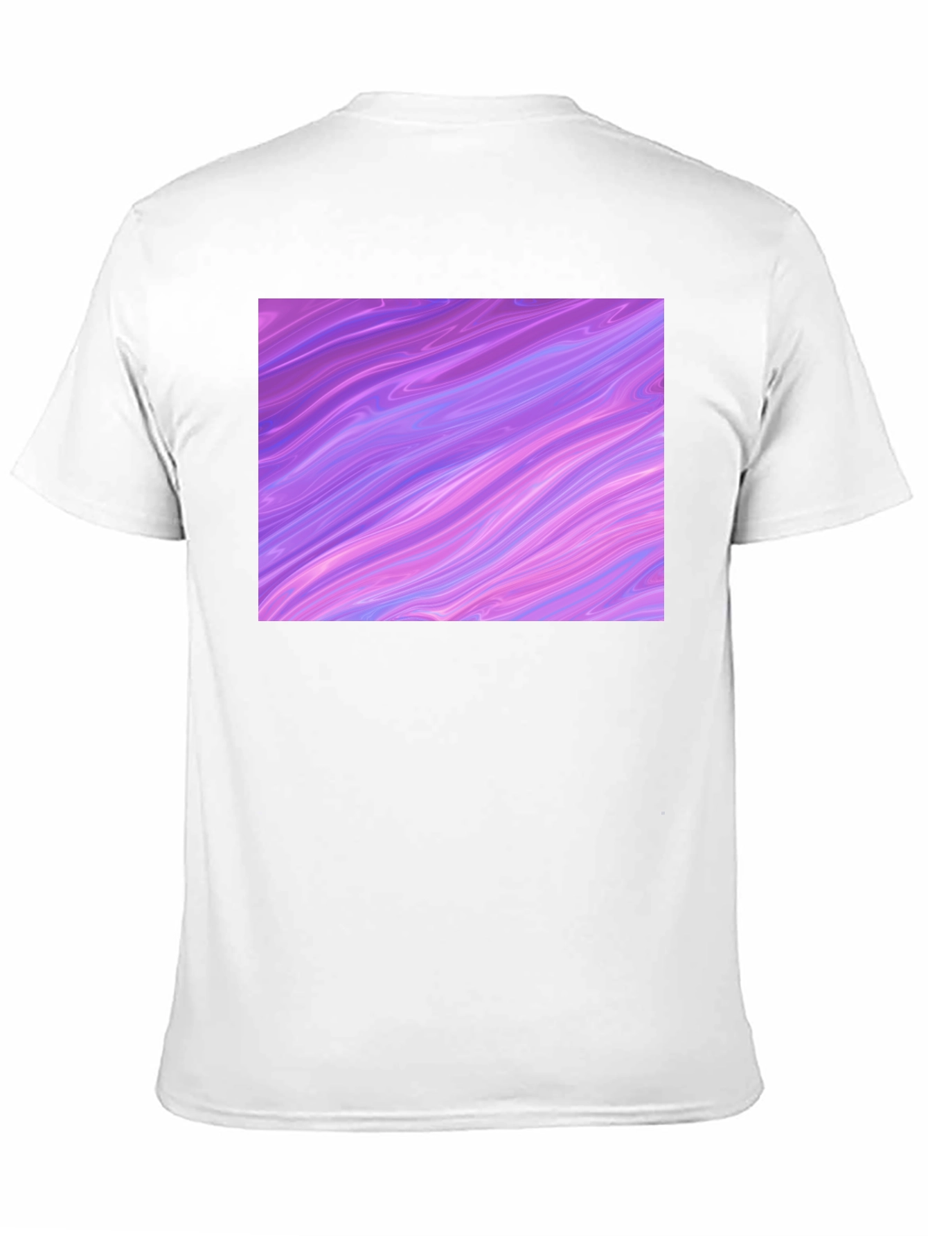 Abstract Swirl Graphic Tee - Black