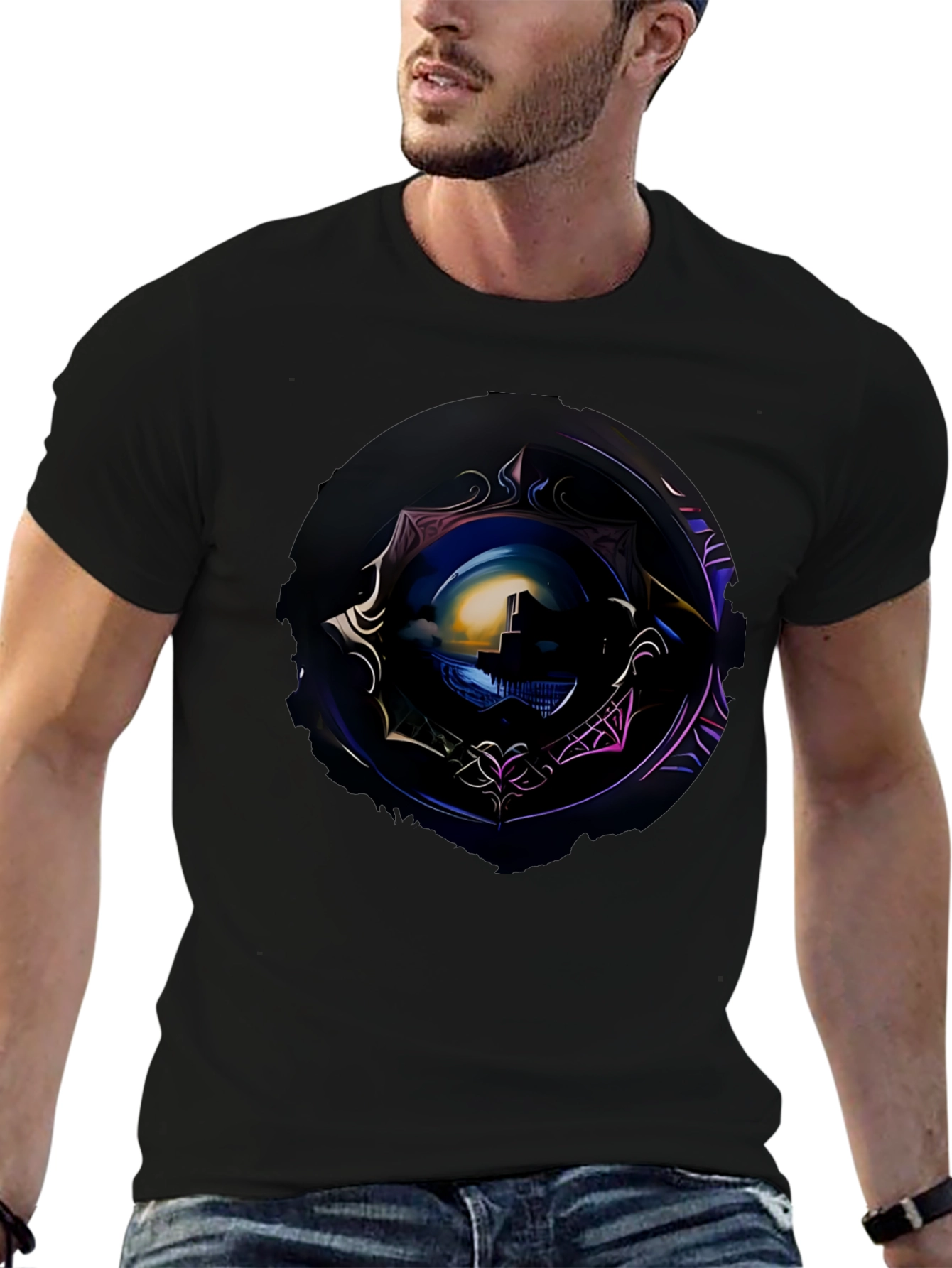 Nightscape Graphic Tee - Premium Print