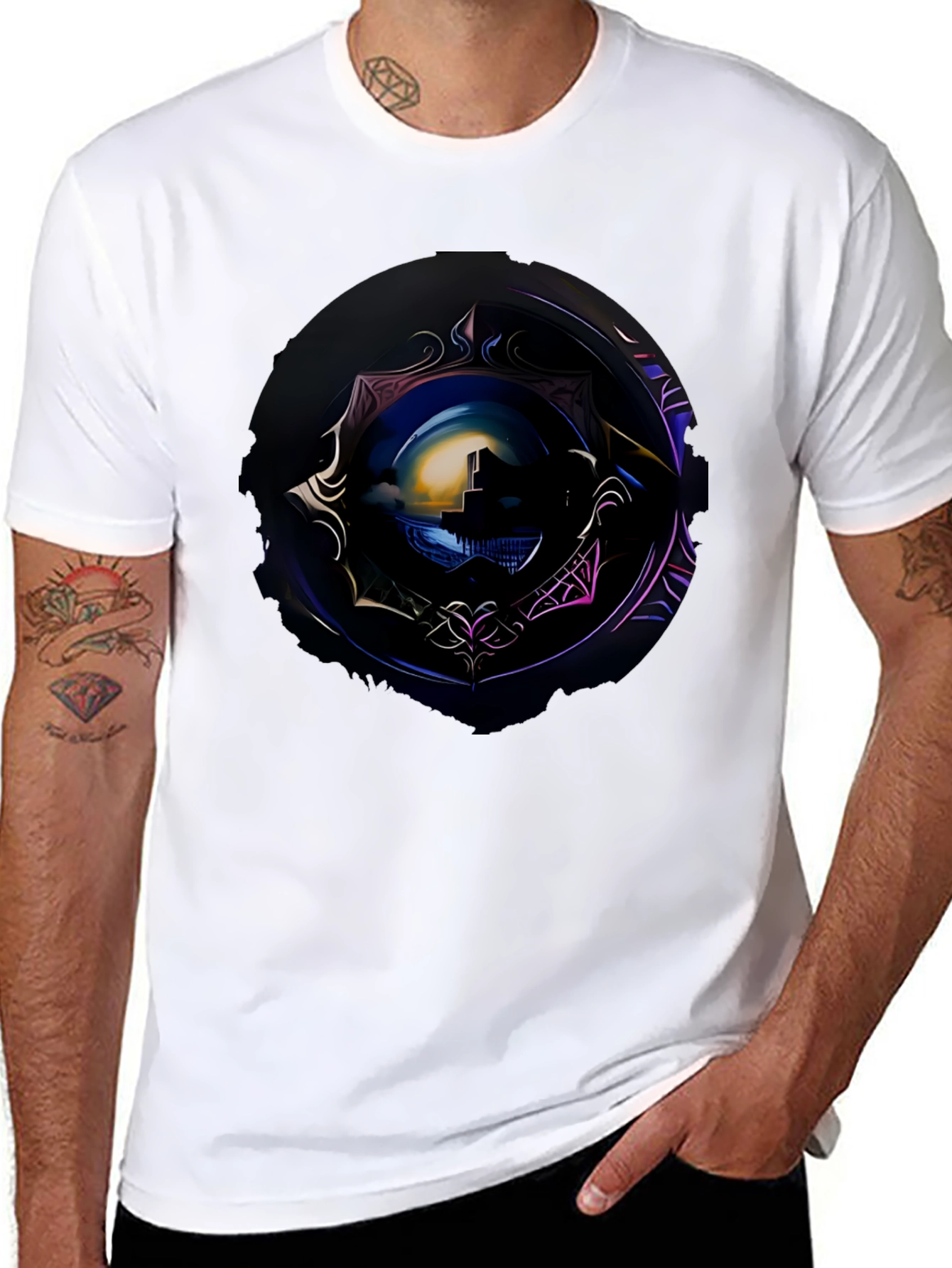 Nightscape Graphic Tee - Premium Print