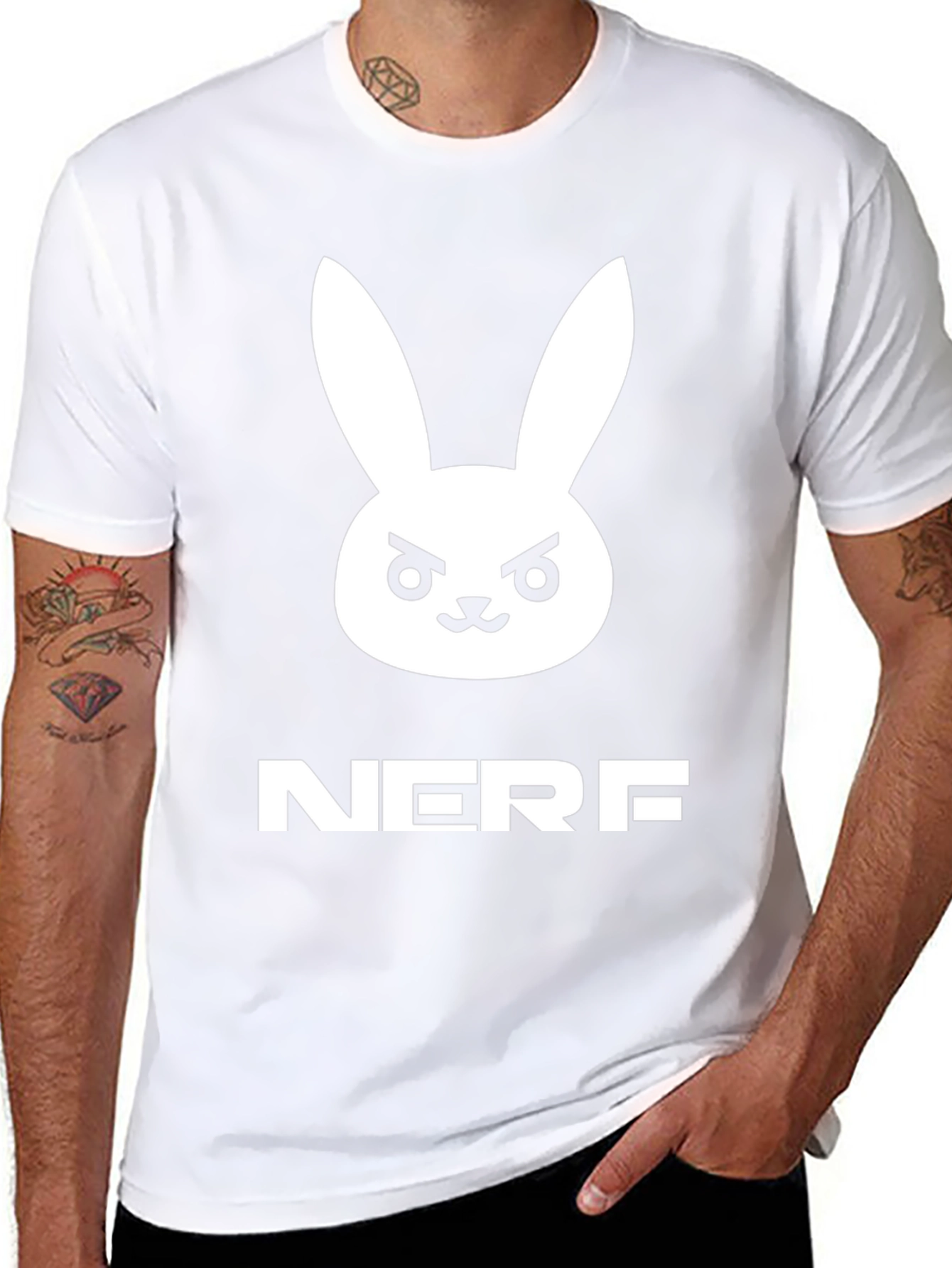 D.Va Bunny NERF Black T-Shirt