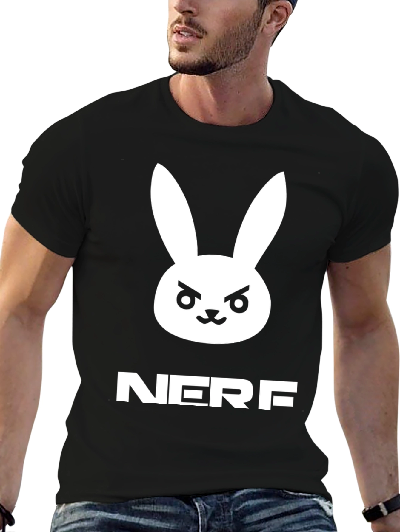 D.Va Bunny NERF Black T-Shirt