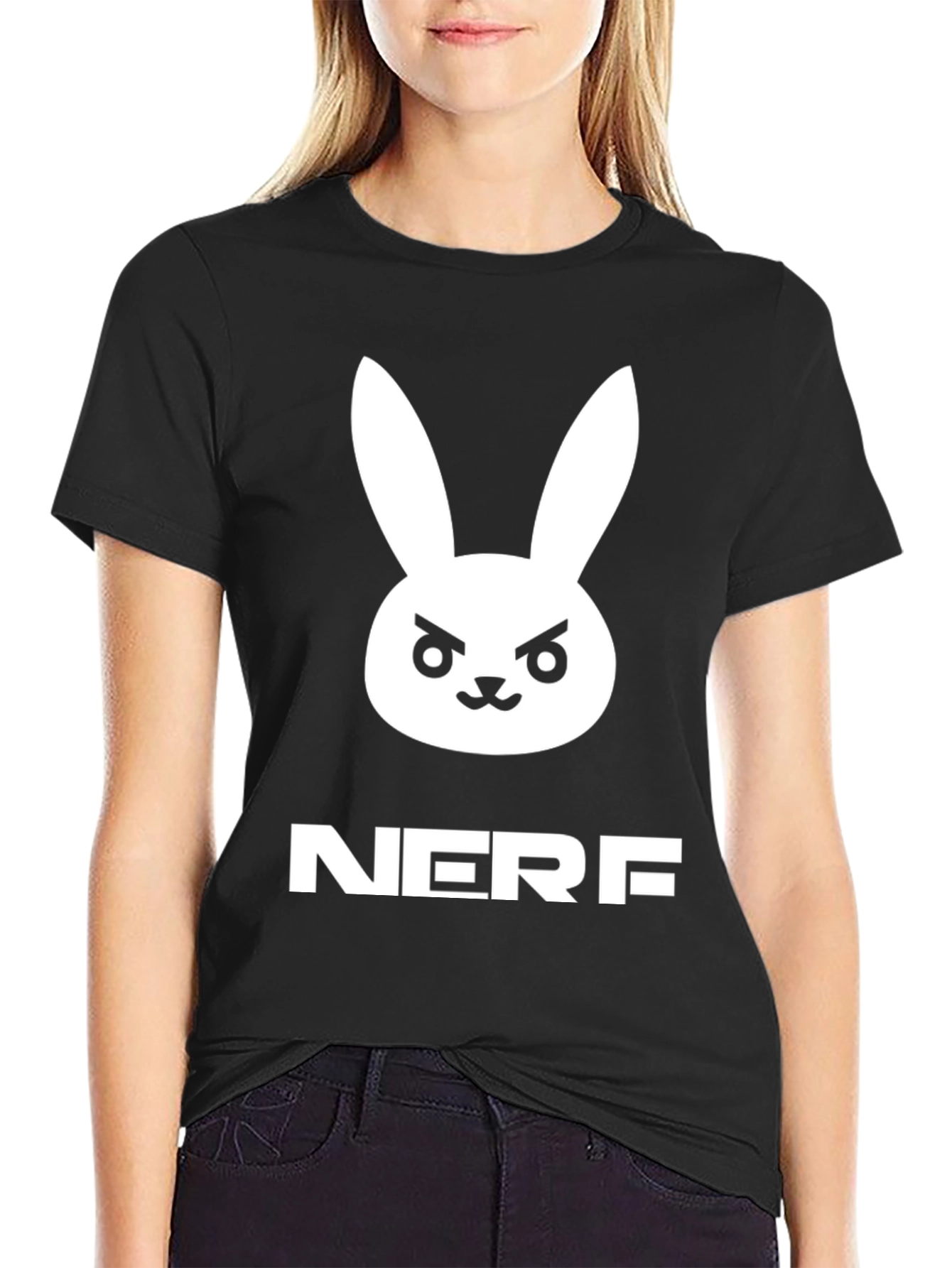 D.Va Bunny NERF Black T-Shirt