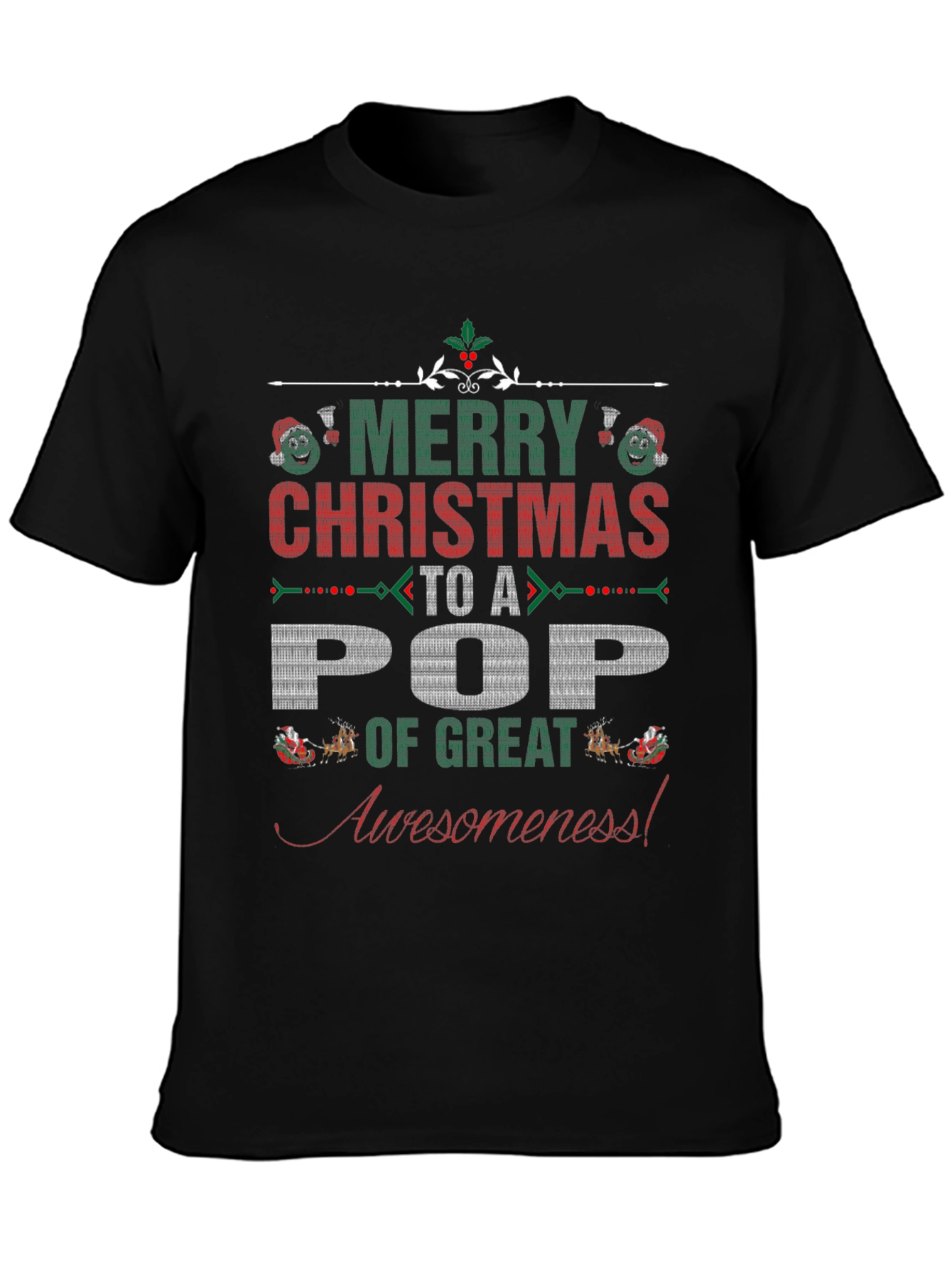 Merry Christmas Pop Awesomeness T-Shirt