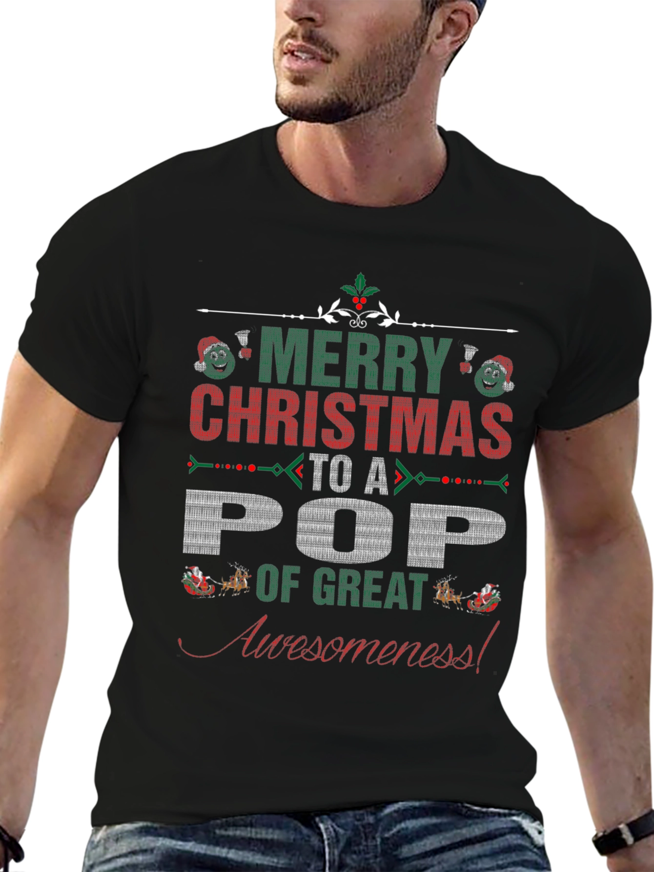 Merry Christmas Pop Awesomeness T-Shirt