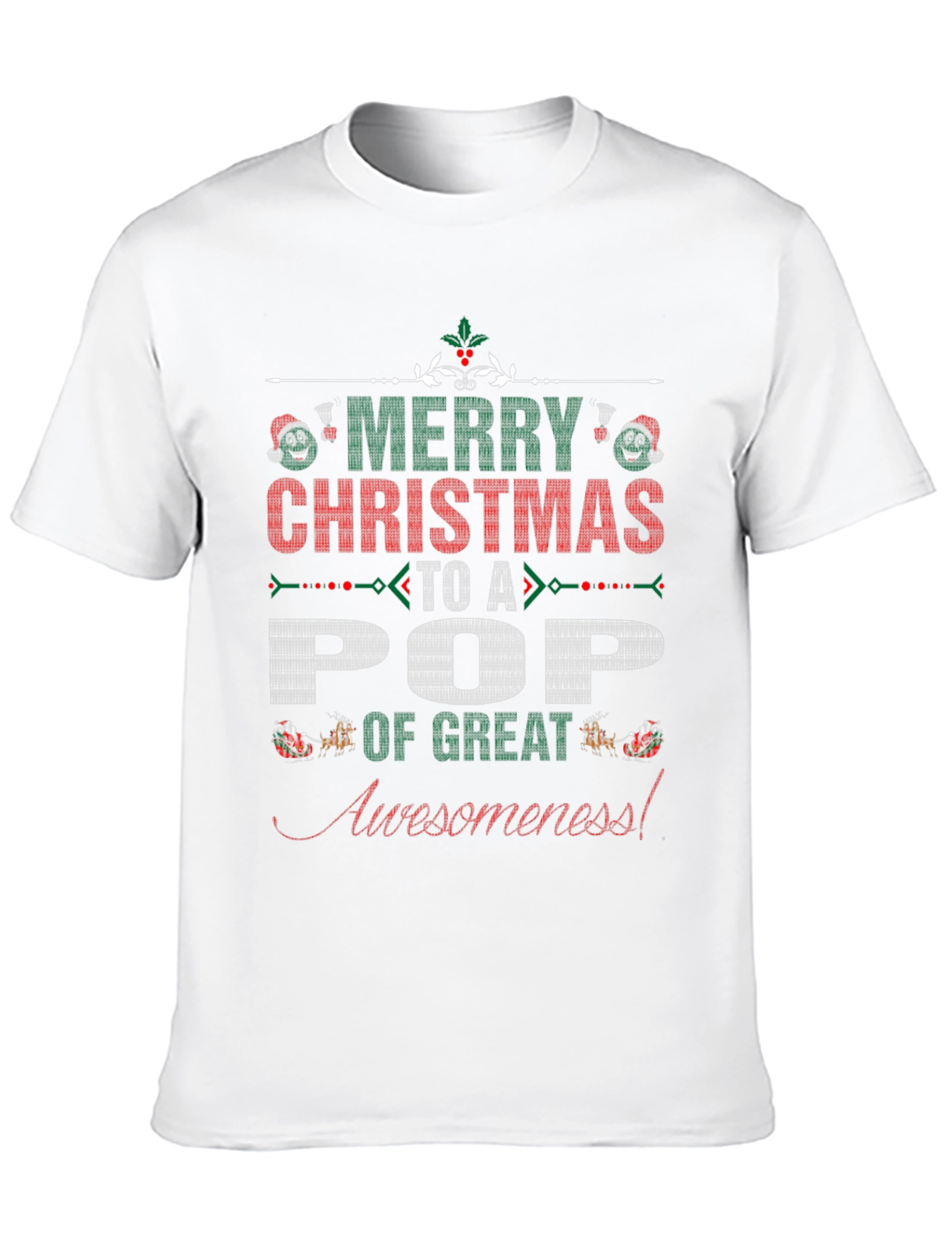Merry Christmas Pop Awesomeness T-Shirt