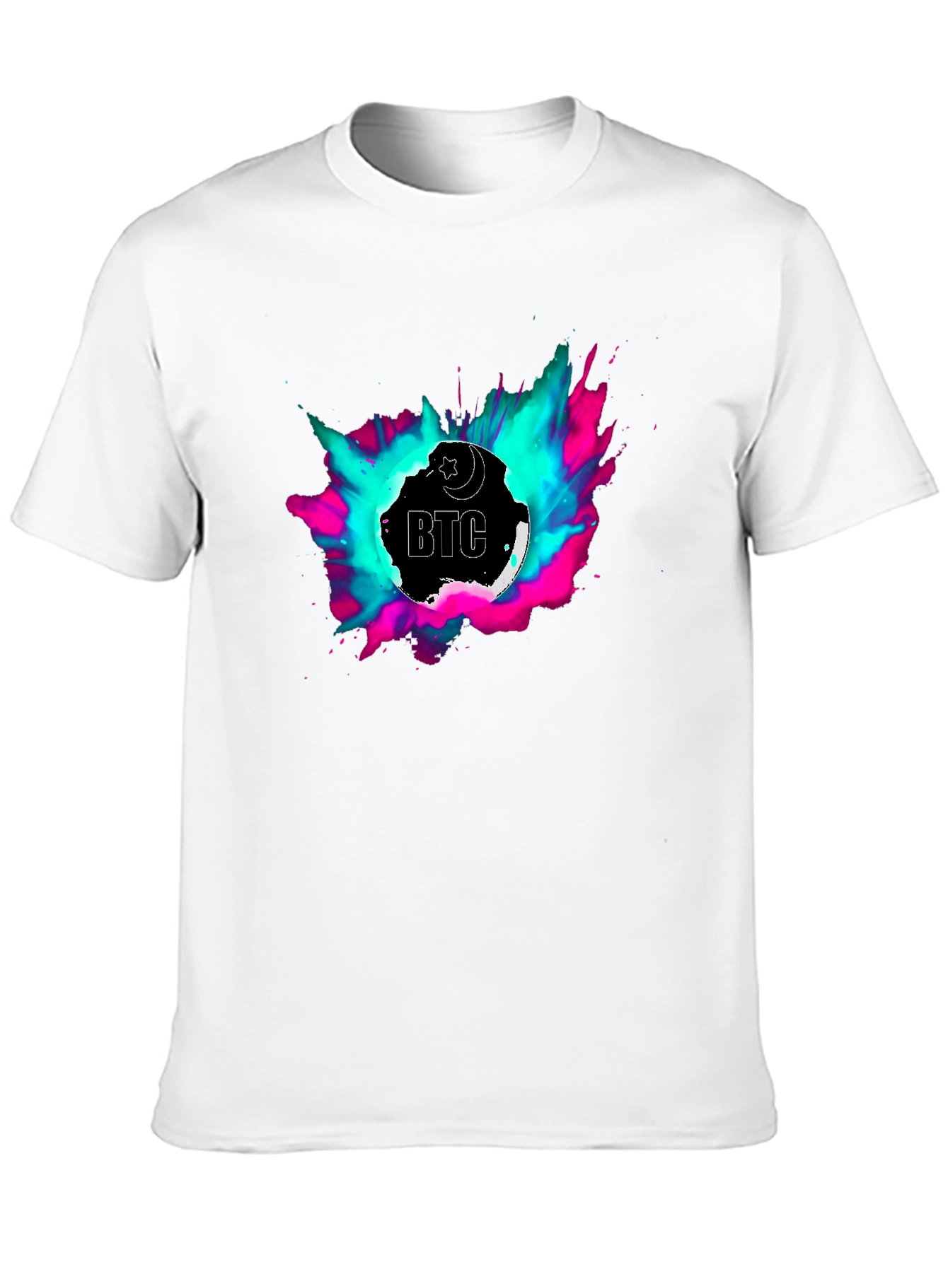 BTC T-Shirt - Crescent Moon Crypto Tee