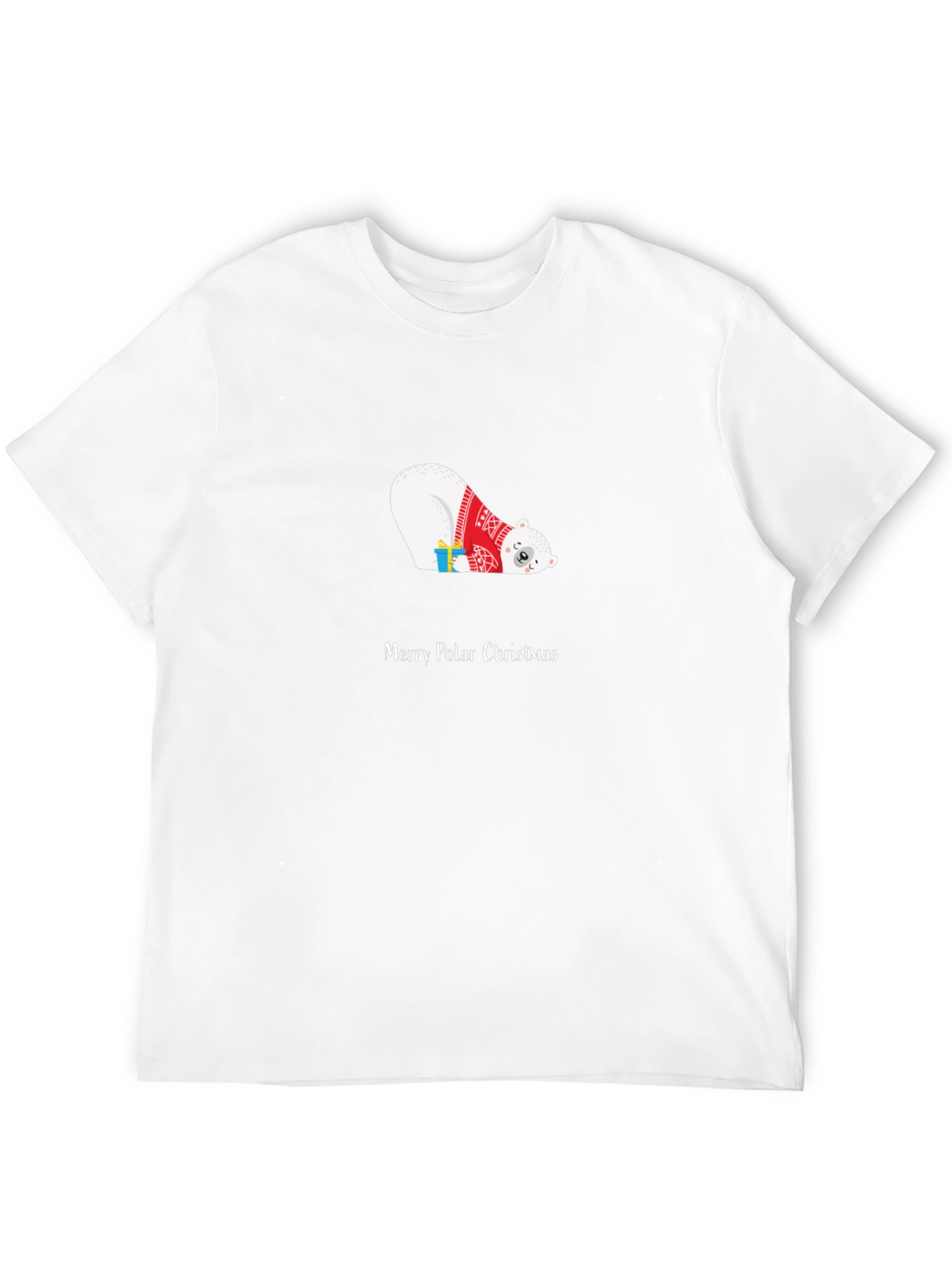 Merry Polar Christmas Graphic T-Shirt - Black