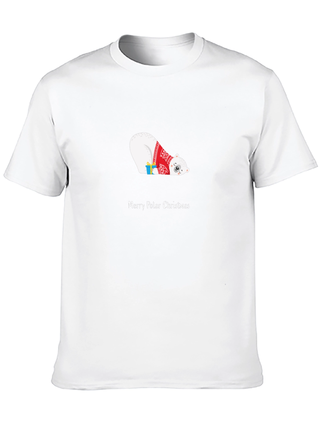 Merry Polar Christmas Graphic T-Shirt - Black