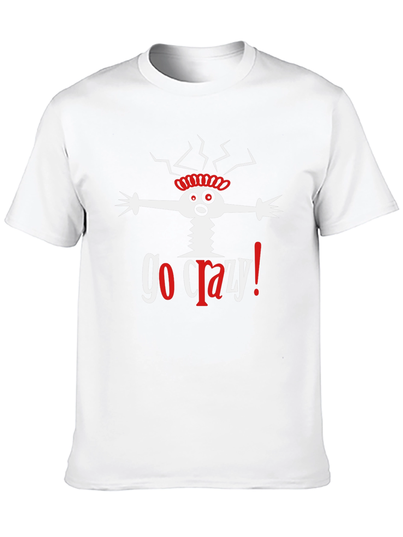 Go Crazy! Graphic Print Black T-Shirt
