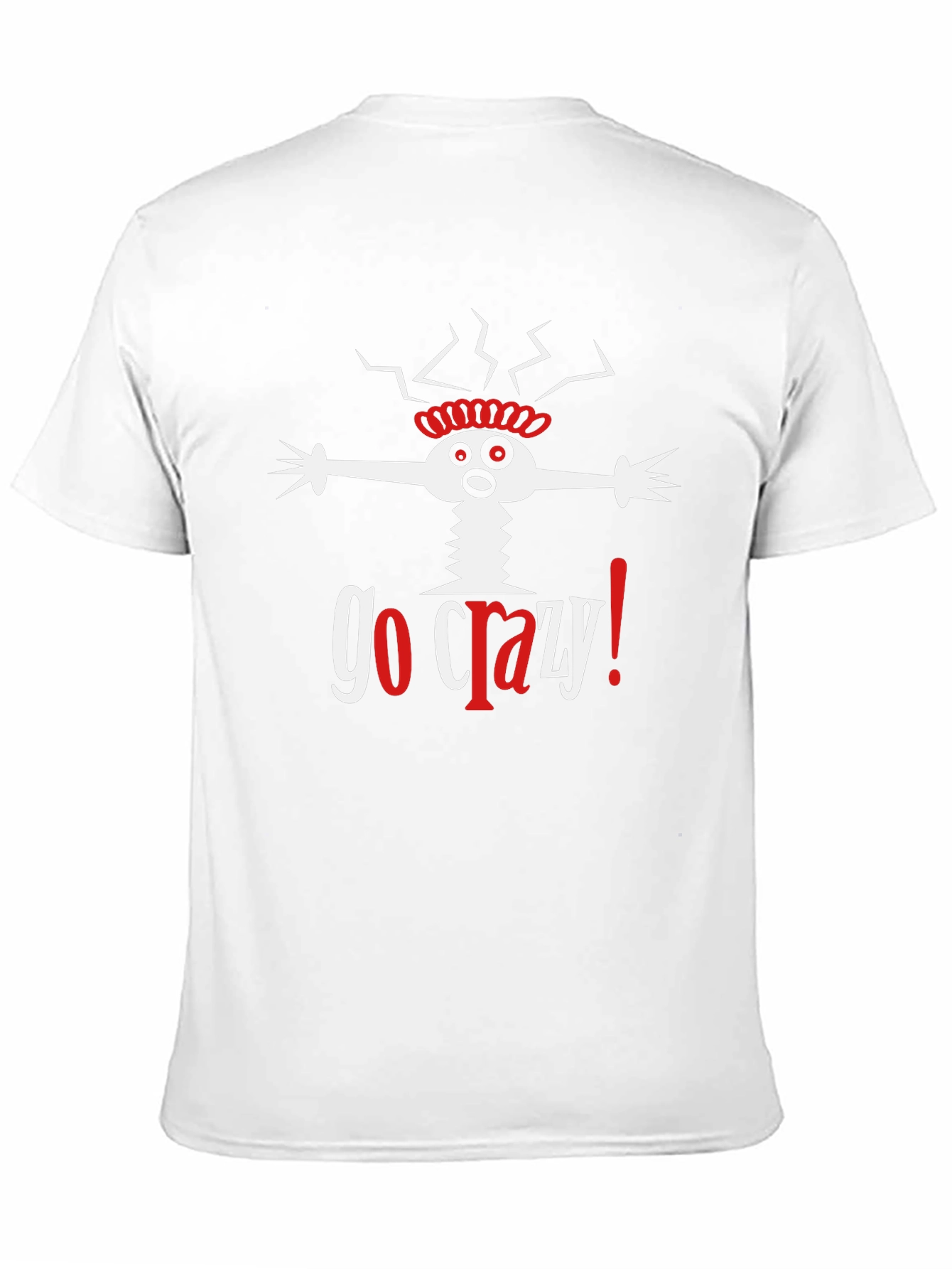 Go Crazy! Graphic Print Black T-Shirt