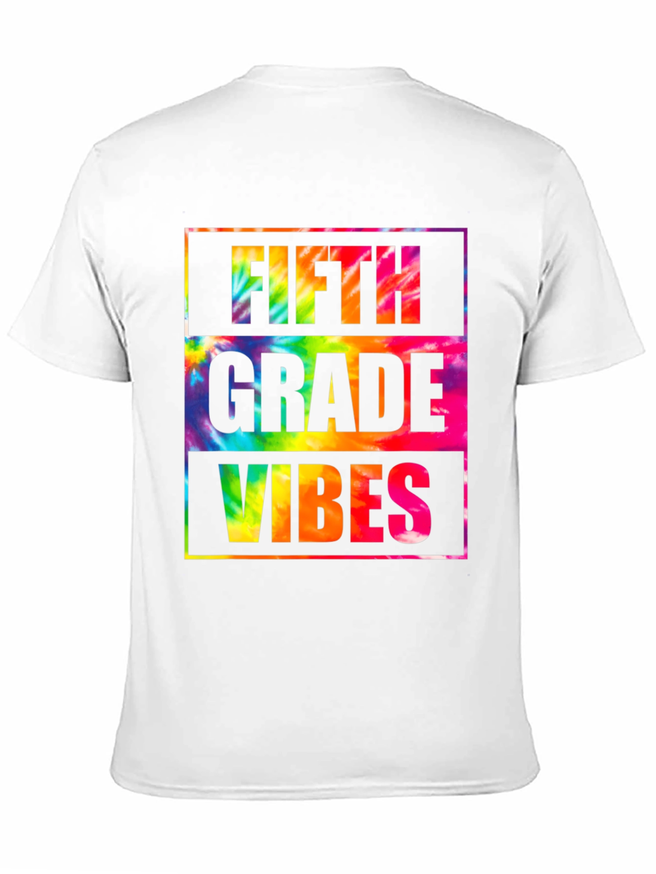 Fifth Grade Vibes Tie-Dye Graphic T-Shirt