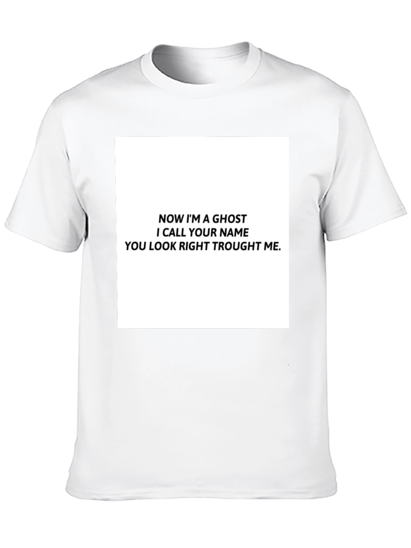 Ghost Lyric T-Shirt - Black Cotton Tee